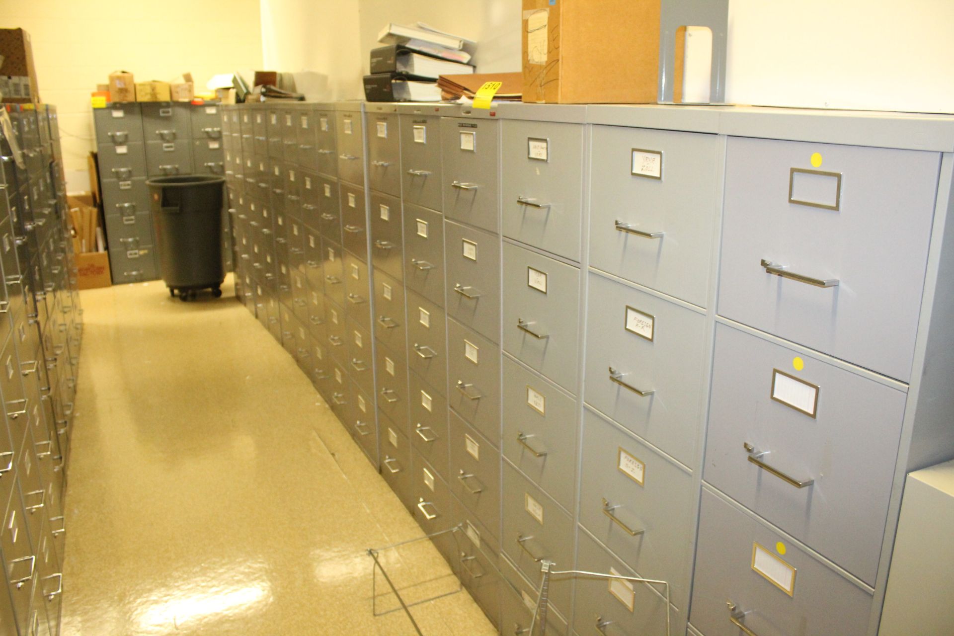 MACHINE TOOL REFERENCE LIBRARY IN (16) FOUR DRAWER FILE CABINET, WITH CABINETS - Image 10 of 10