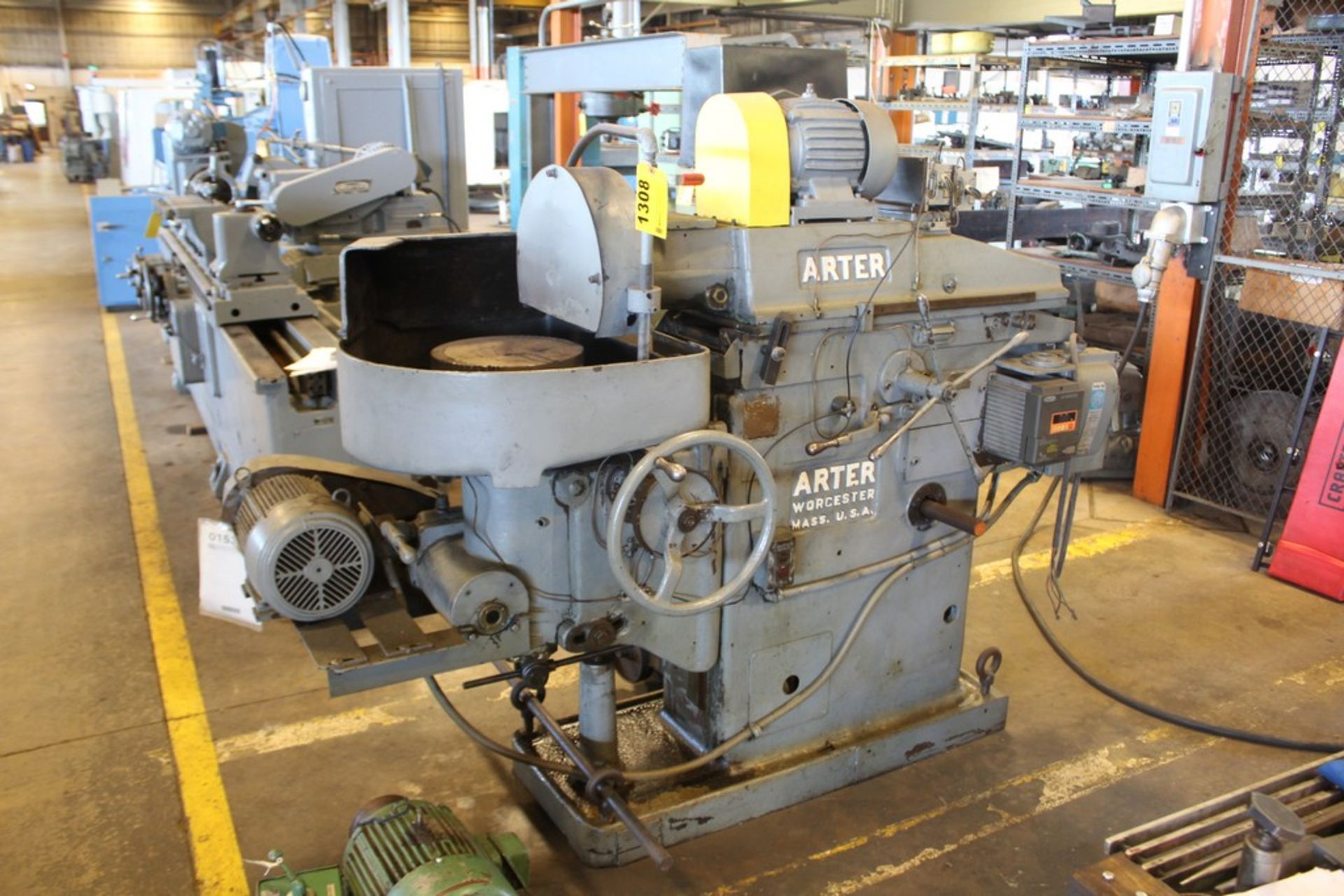 ARTER 13" MODEL D-12 MANUAL HORIZONTAL SPINDLE ROTARY GRINDER, S/N BP2149, ASSET # 15322 LOADING