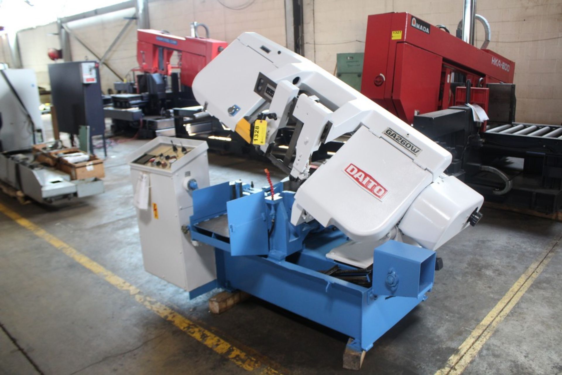 12" X 10" DAITO #GA260W HYDRAULIC FULLY AUTOMATIC HORIZONTAL BAND SAW, S/N 47KY80384 (1998) EQUIPPED