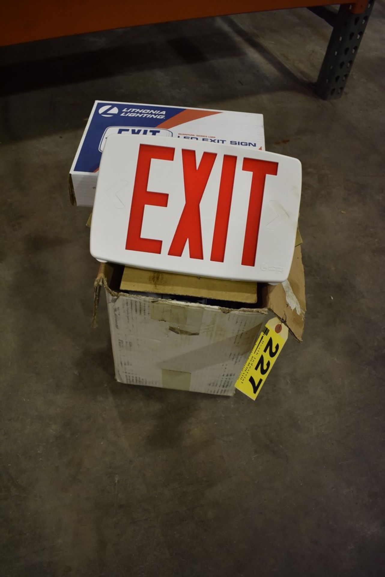 (4) New Lithonia Quantum Series LED Exit Signs - Model LQM - Image 2 of 2