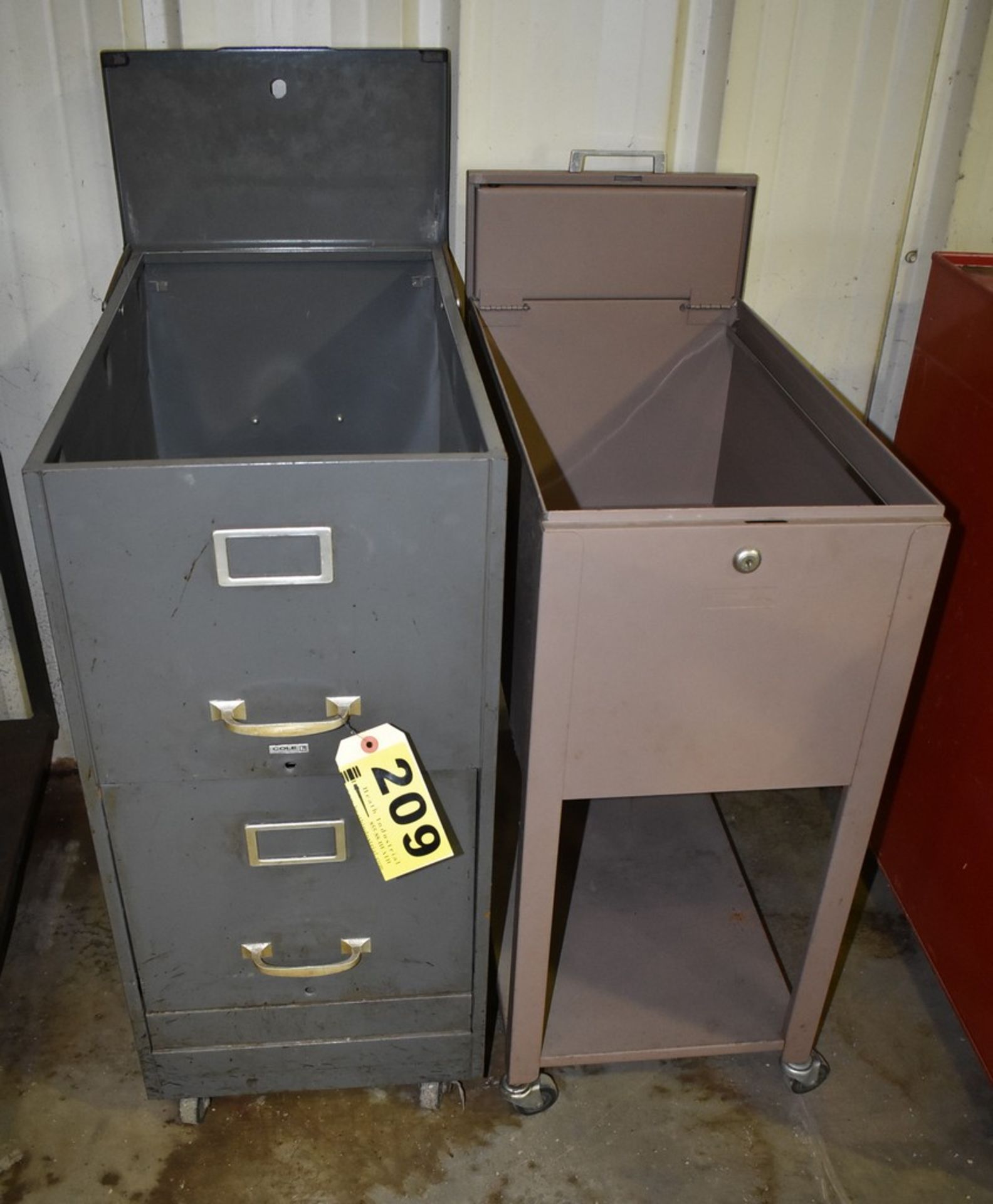 (2) Portable File Cabinets