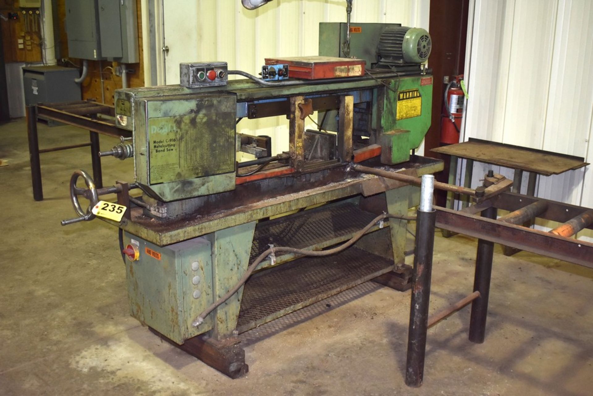 Do All Model C-916 Horizontal Bandsaw, Serial Number: 438-85782 ( New 1985), 9" x 16" Capacity - (