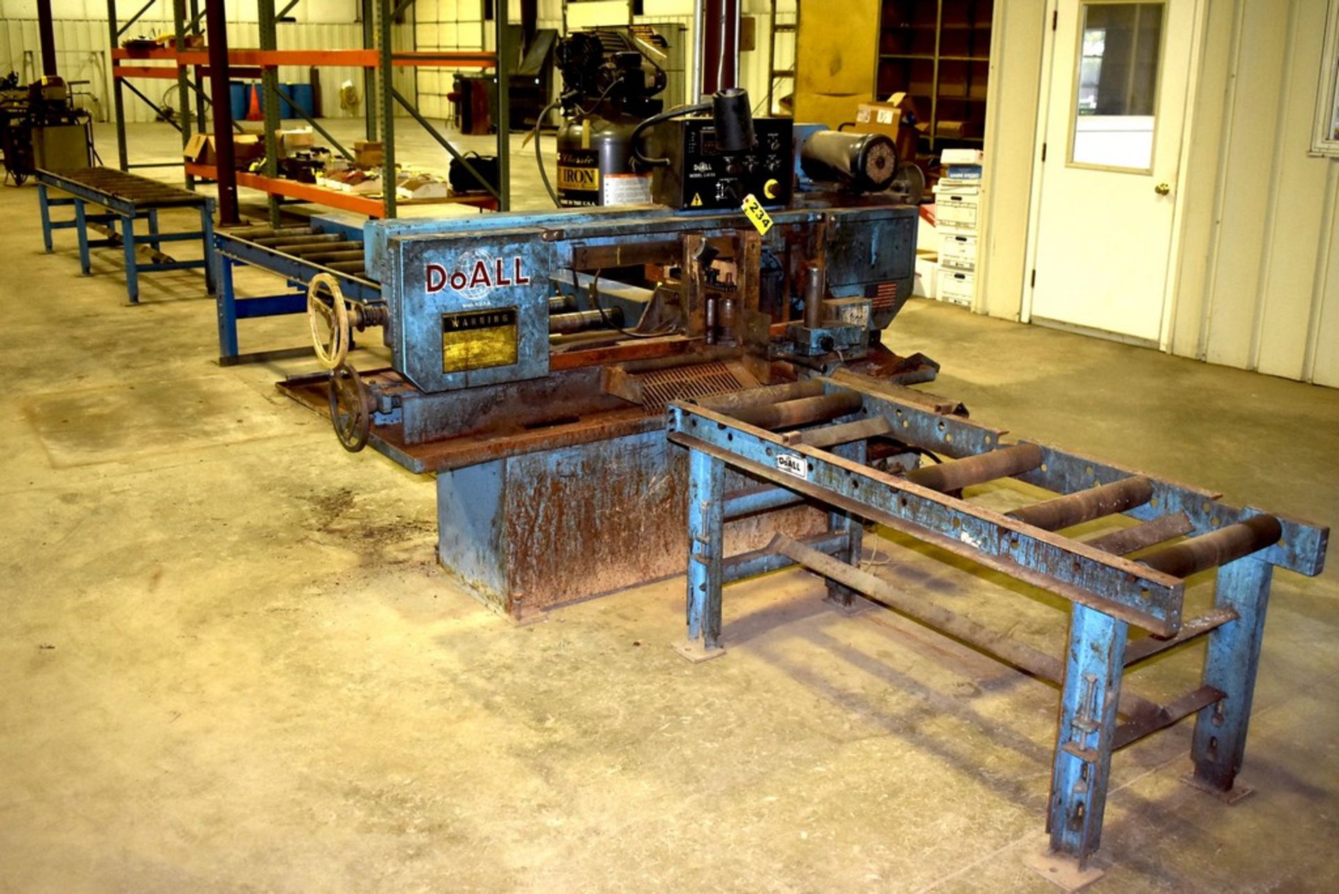 Do All Model C-916-A Horizontal Bandsaw, Serial Number: 528-97299 ( New 1997) 9" x 16" Capacity -