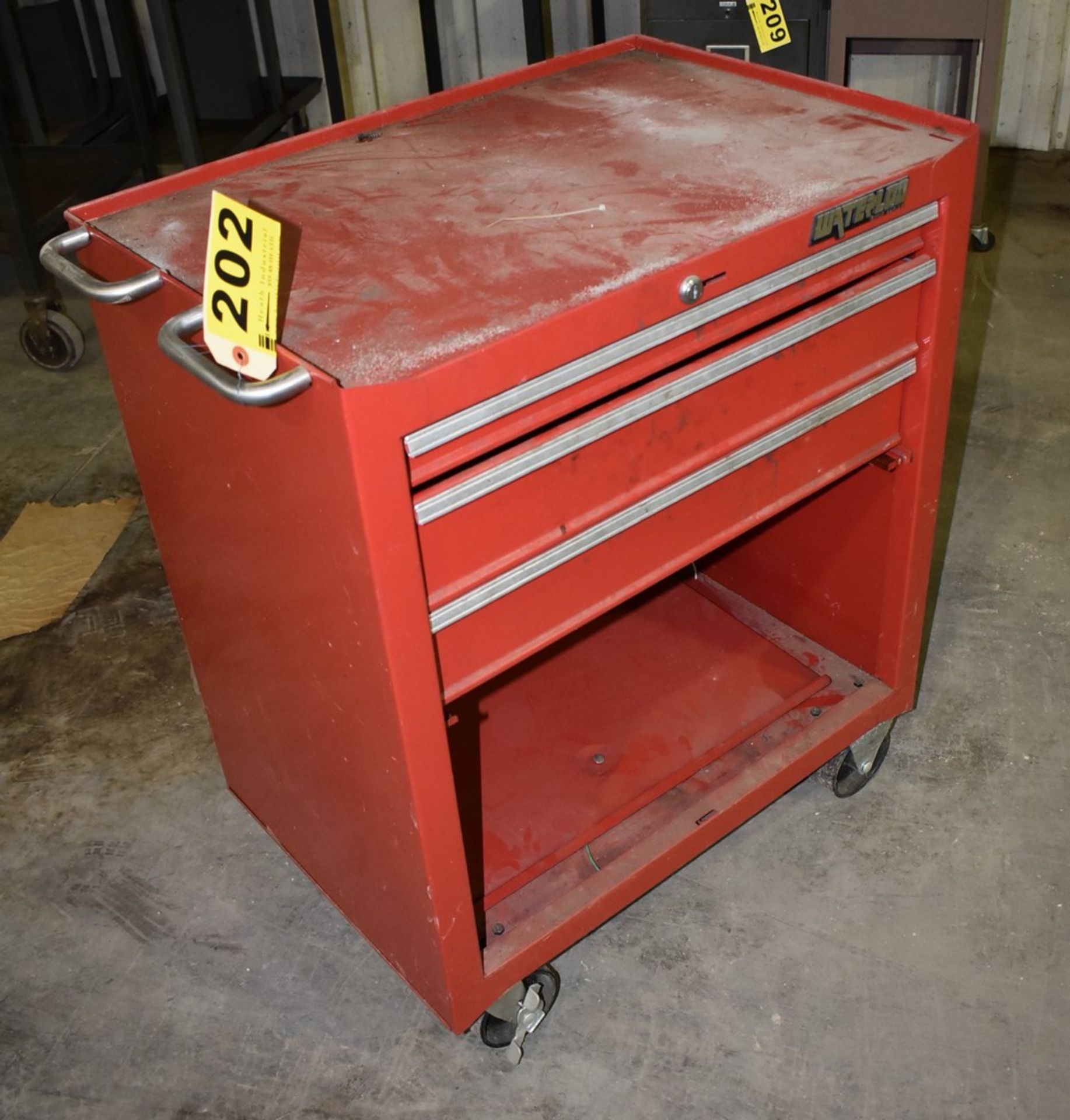 Master Lod Shop Services Portable Three Drawer Tool Storage Cabinet - Image 3 of 3