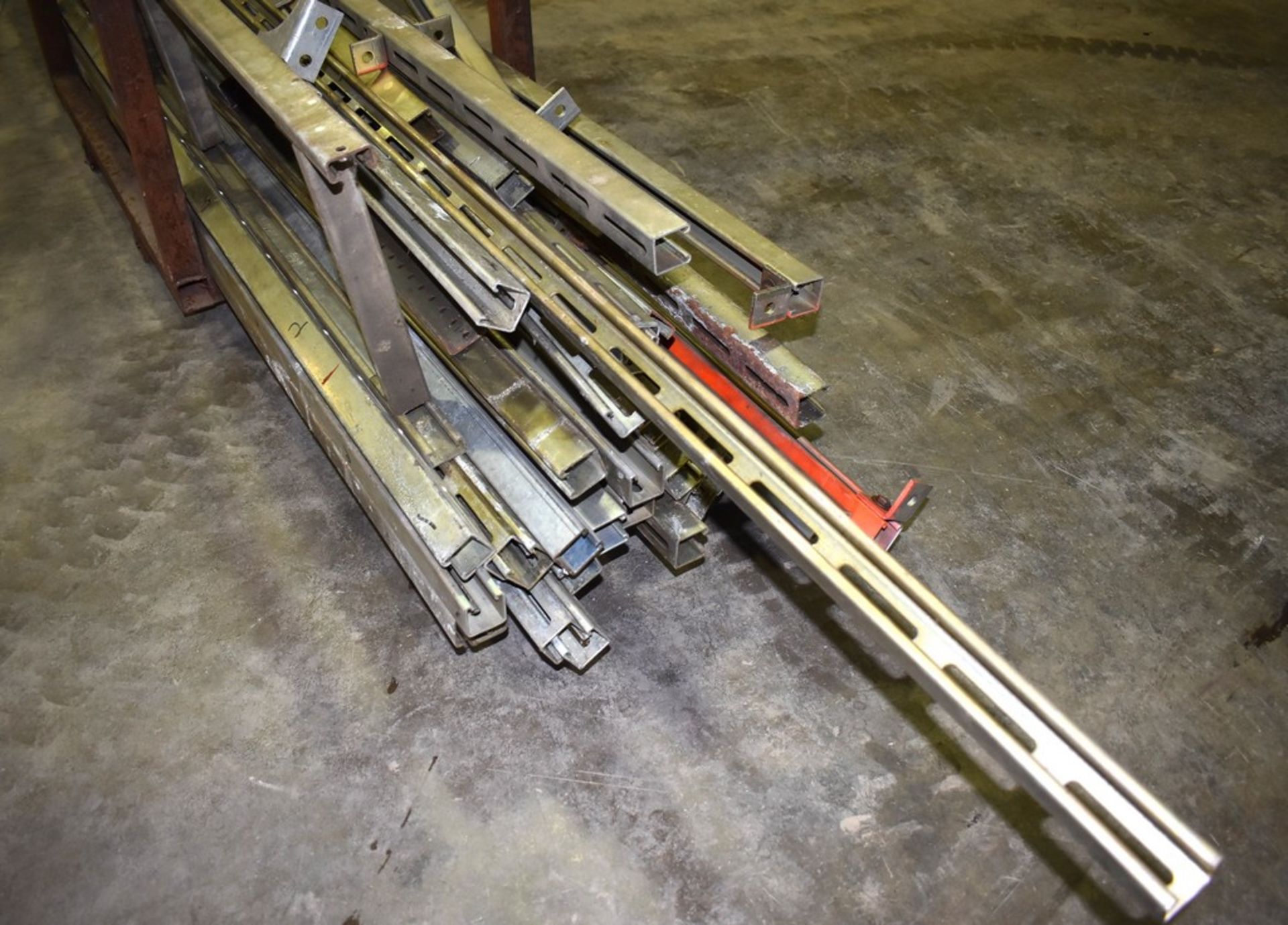 (LOT) Slotted Steel Strut Channel: Miscellaneous Lengths up to 12' - Steel Skid Included - Image 2 of 4