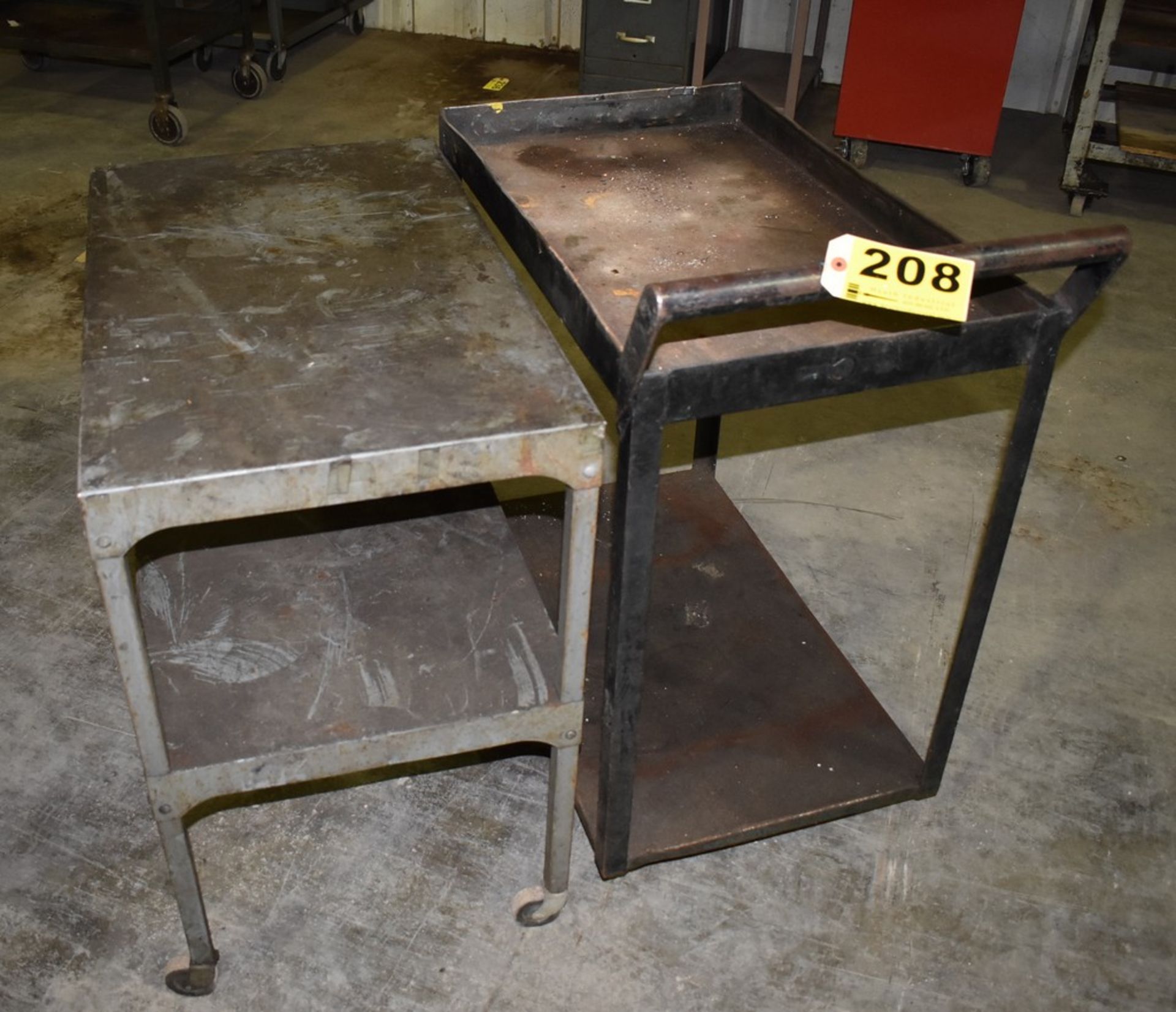 (2) portable Steel Shop carts - Image 2 of 2