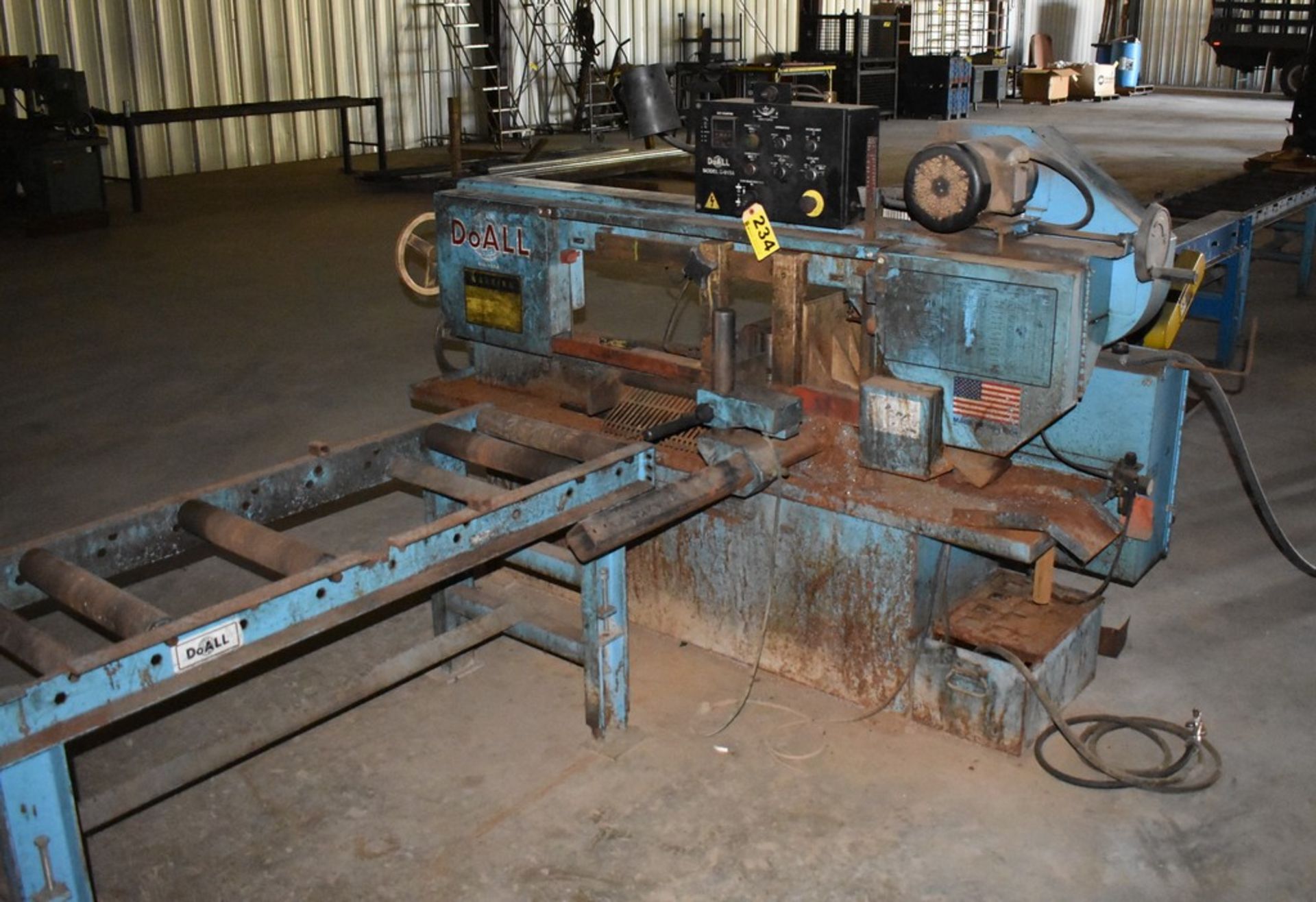 Do All Model C-916-A Horizontal Bandsaw, Serial Number: 528-97299 ( New 1997) 9" x 16" Capacity - - Image 9 of 10