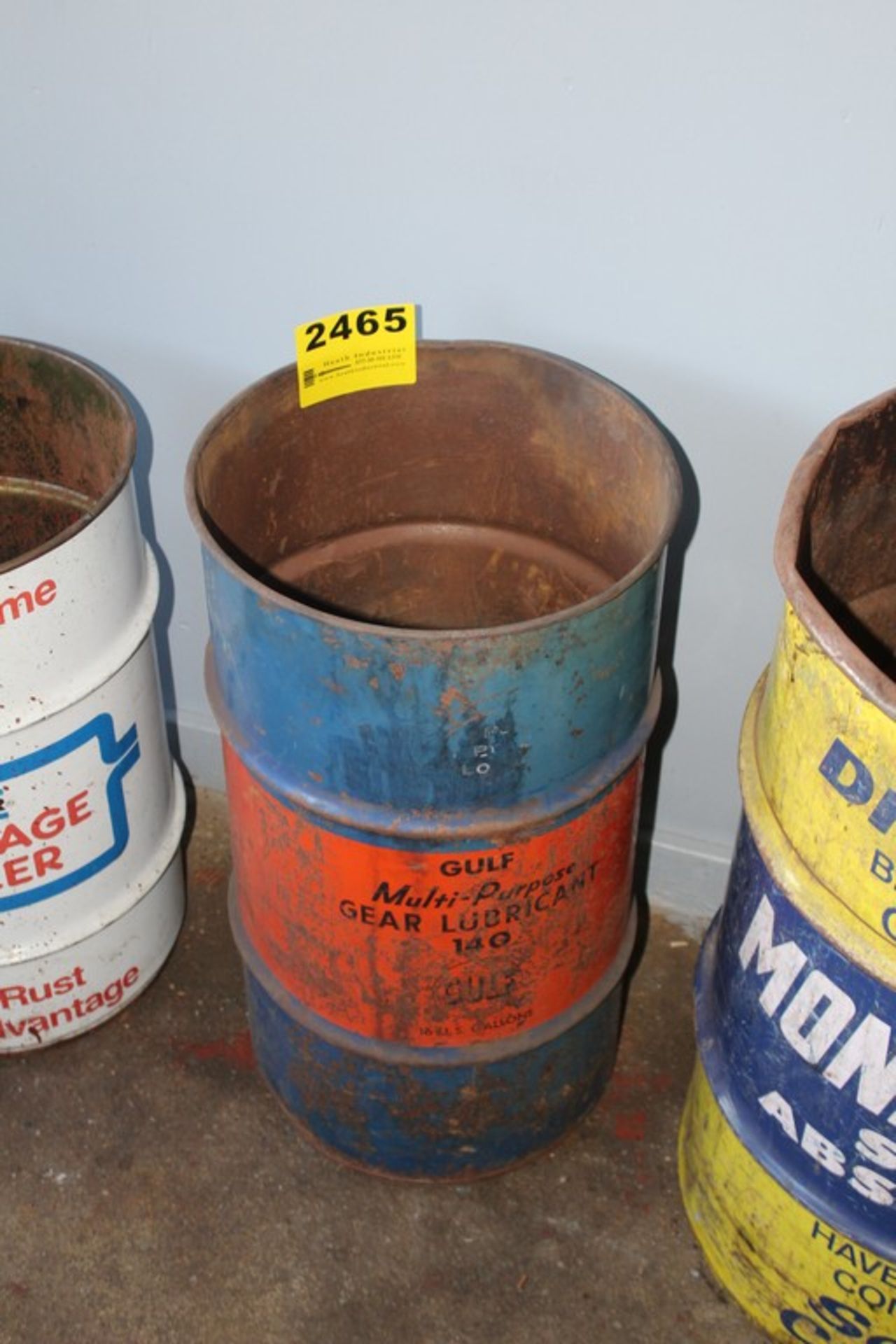 GULF MULTI PURPOSE GEAR LUBRICANT VINTAGE TRASH RECEPTACLE