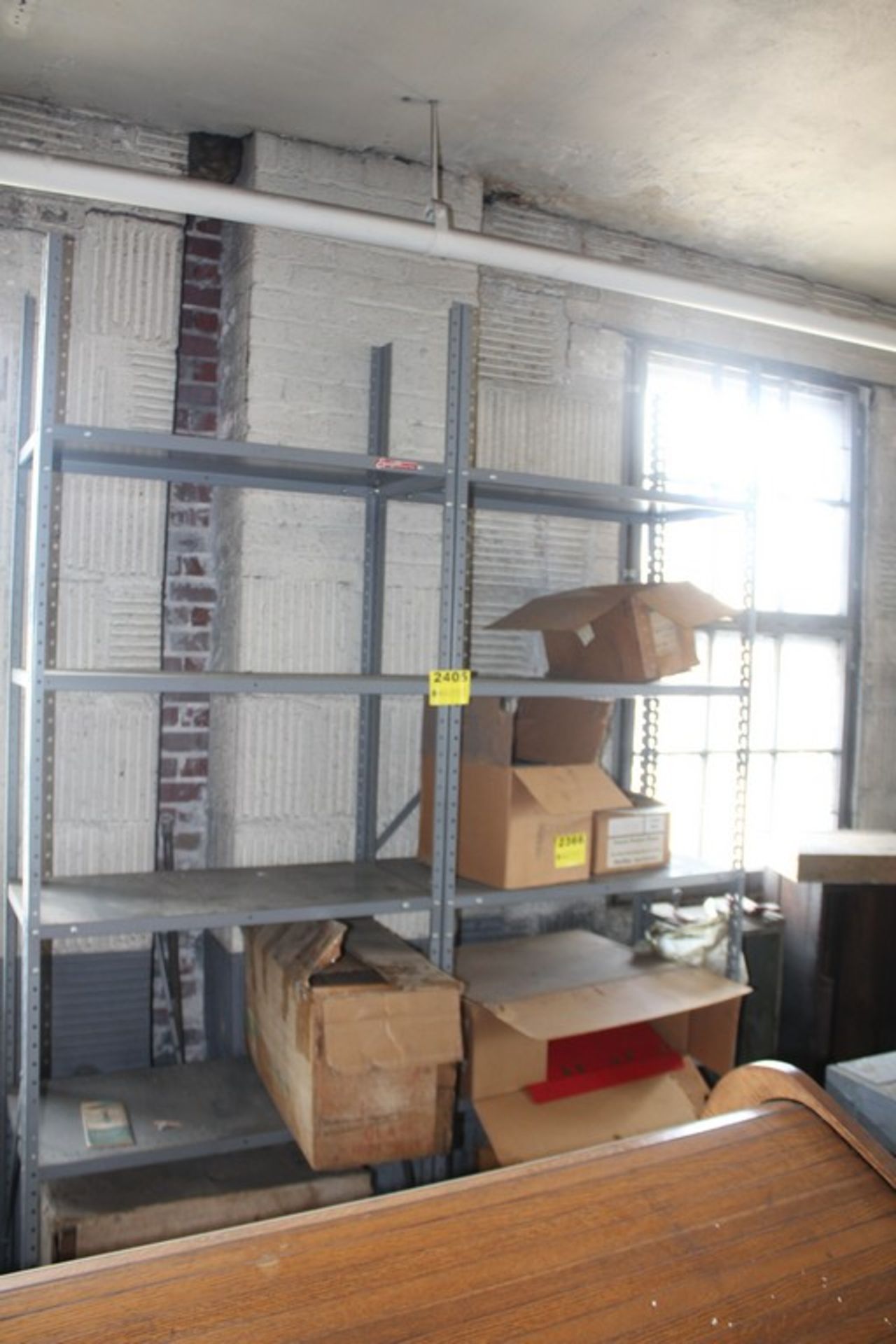 2 SECTIONS OF 18"X36"X84" ADJUSTABLE METAL SHELVING