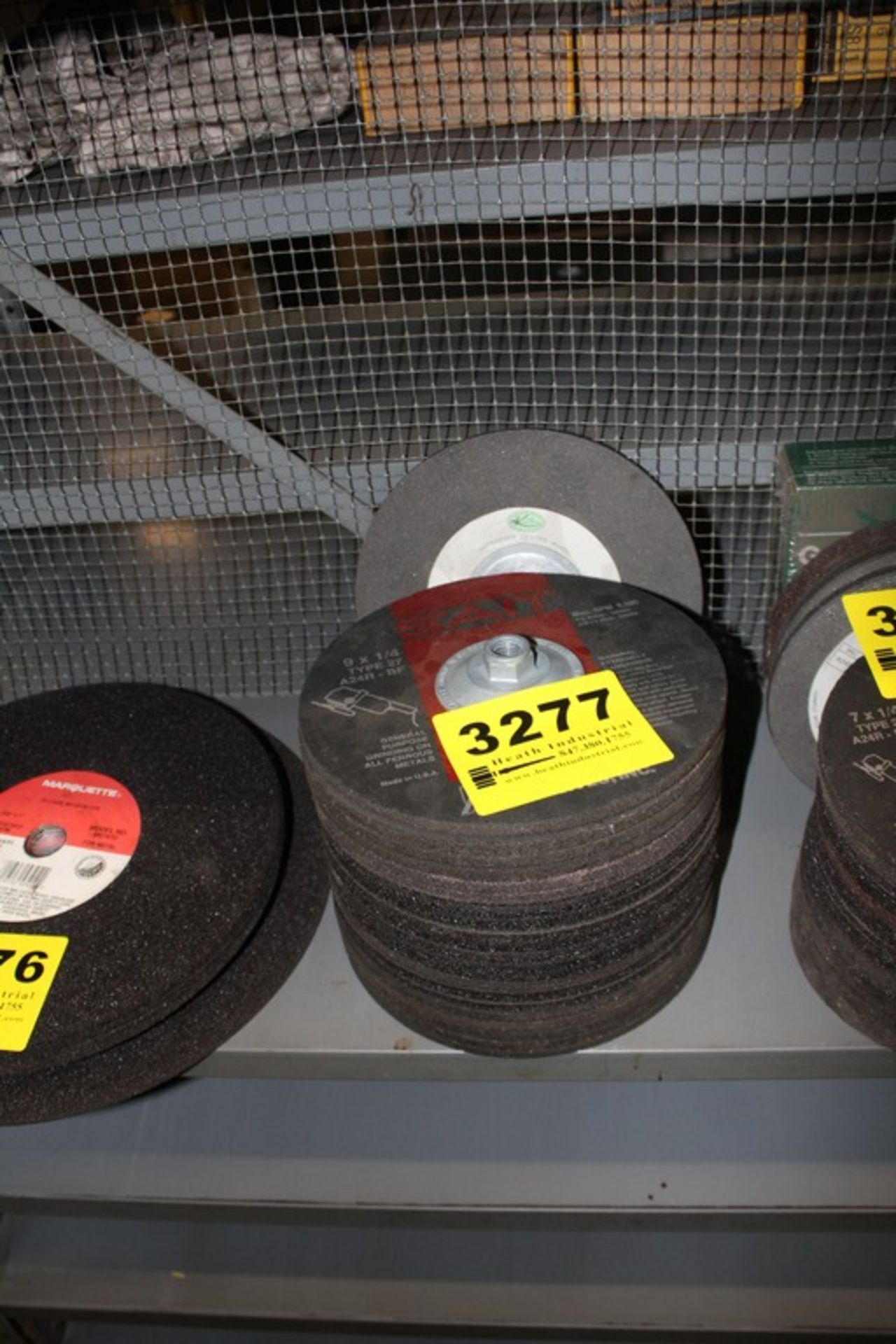 ASSORTED 9"X1/4" CUT OFF GRINDING WHEELS