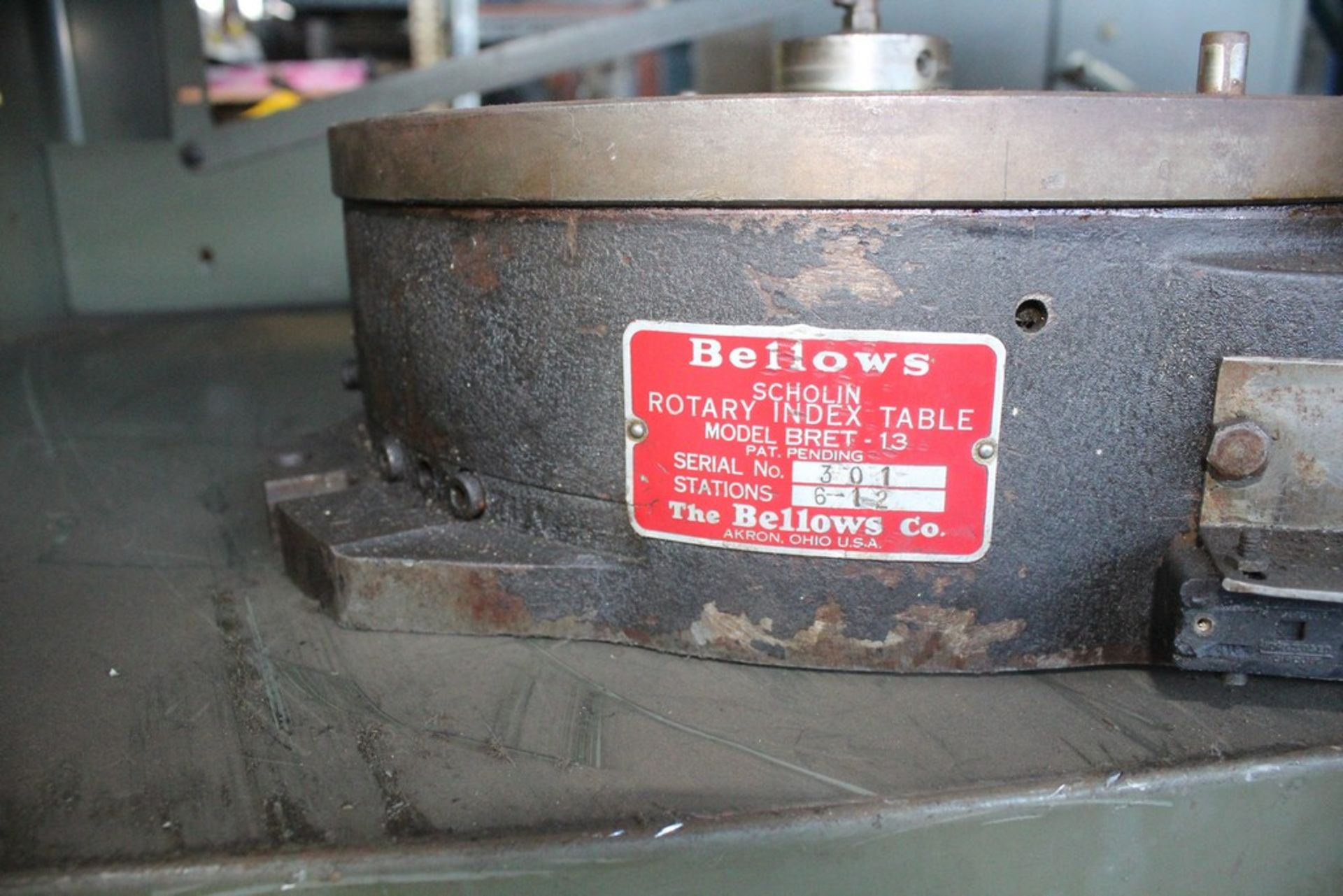 BELLOWS MODEL BRET 13 ROTARY INDEX TABLE - Image 2 of 2