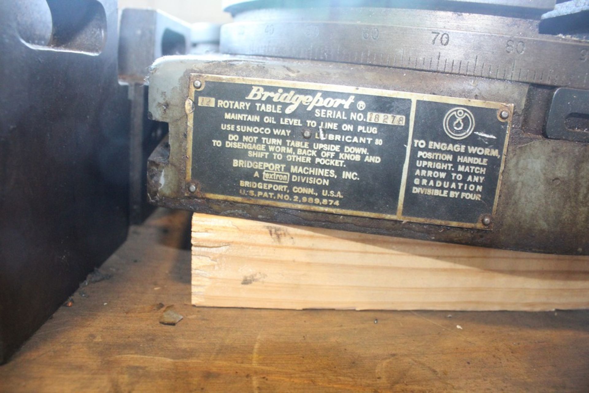 BRIDGEPORT NO. 12 ROTARY TABLE - Image 3 of 3