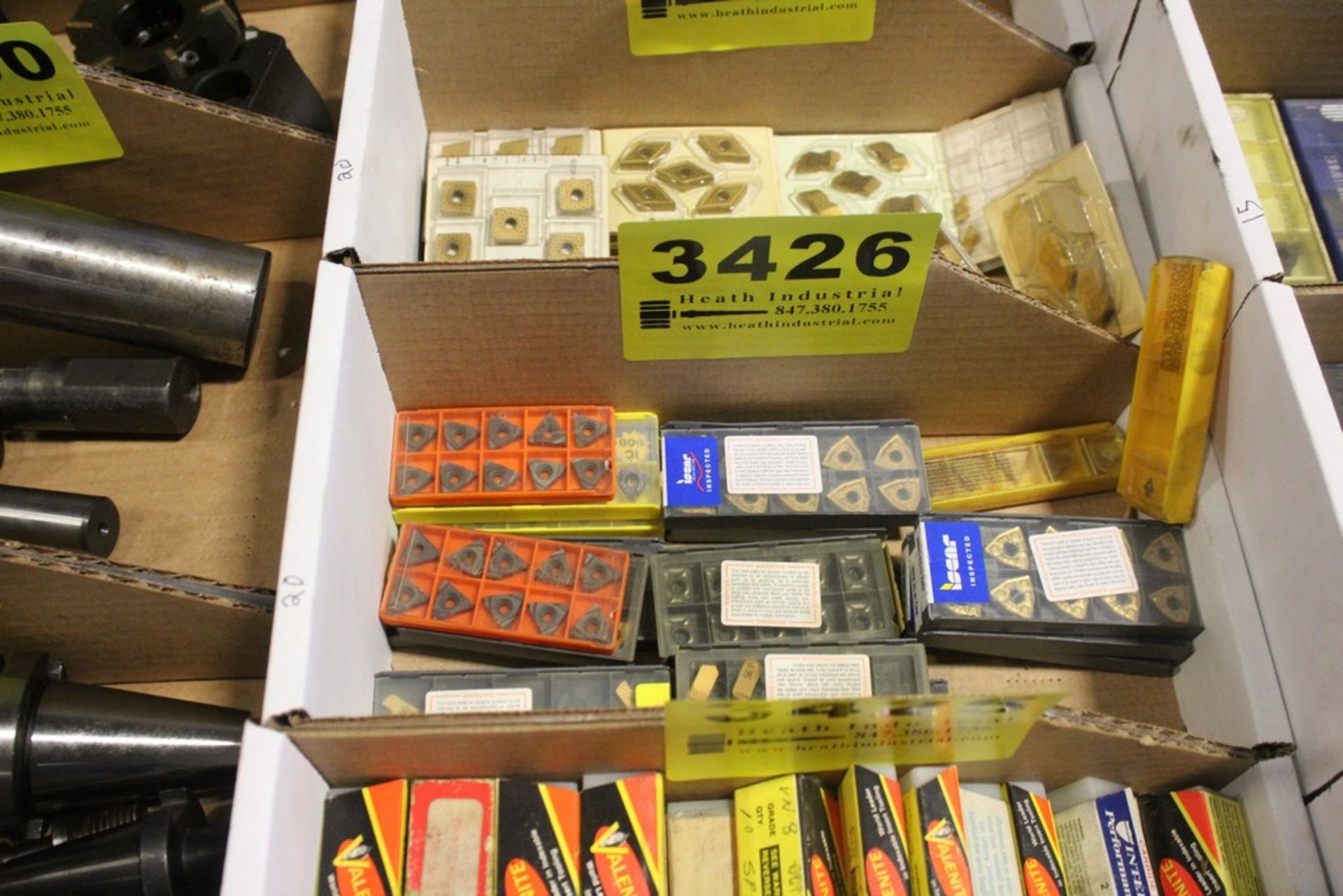 (20) PACKAGES OF ASSORTED CARBIDE INSERTS