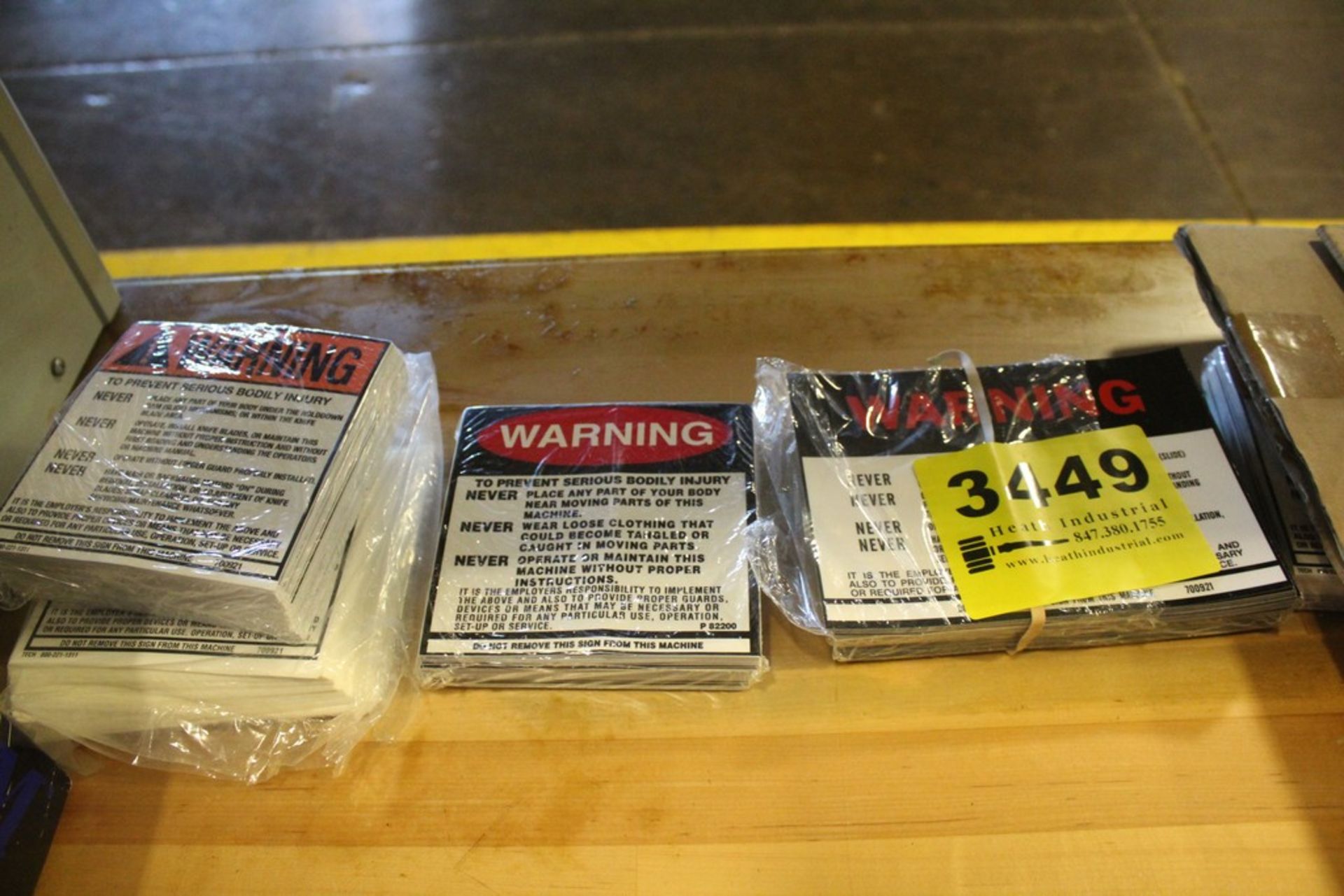 LARGE QUANTITY OF WARNING SIGNS