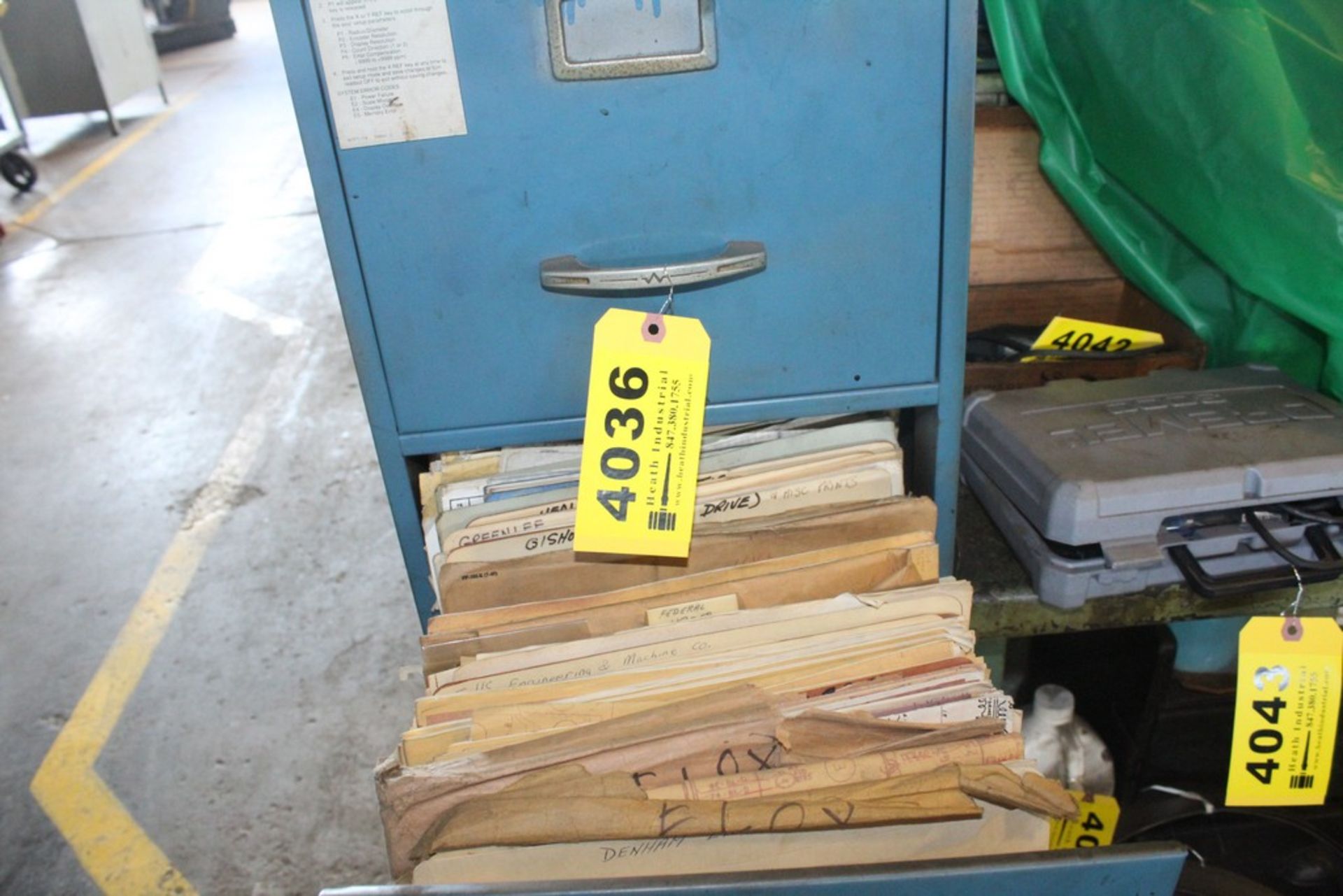 STEEL FILE CABINET W/ MANUALS - Image 2 of 3