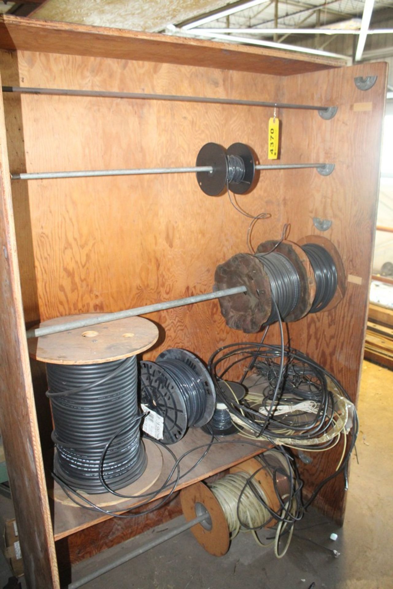 ASSORTED ELECTRICAL WIRE W/ CABINET