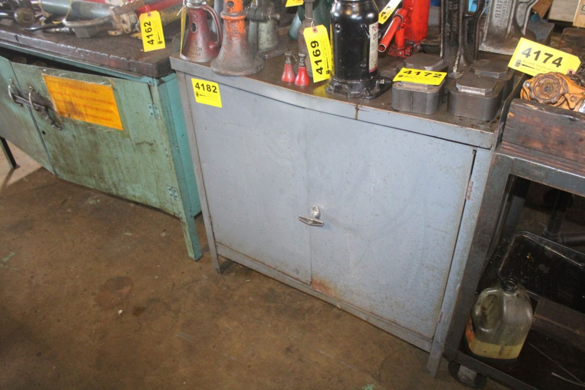 2 DOOR STEEL CABINET 36" X 24" X 34"