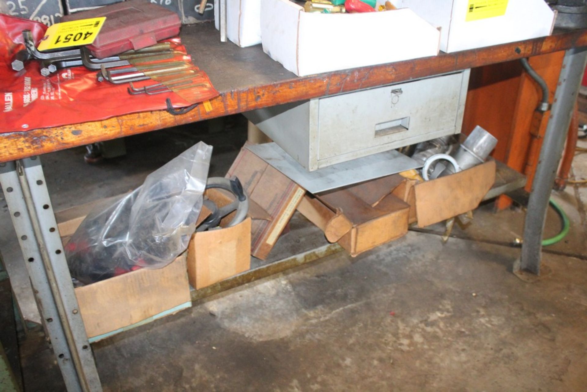 LARGE QTY OF HARDWARE AND PARTS UNDER TWO BENCHES - Image 2 of 2