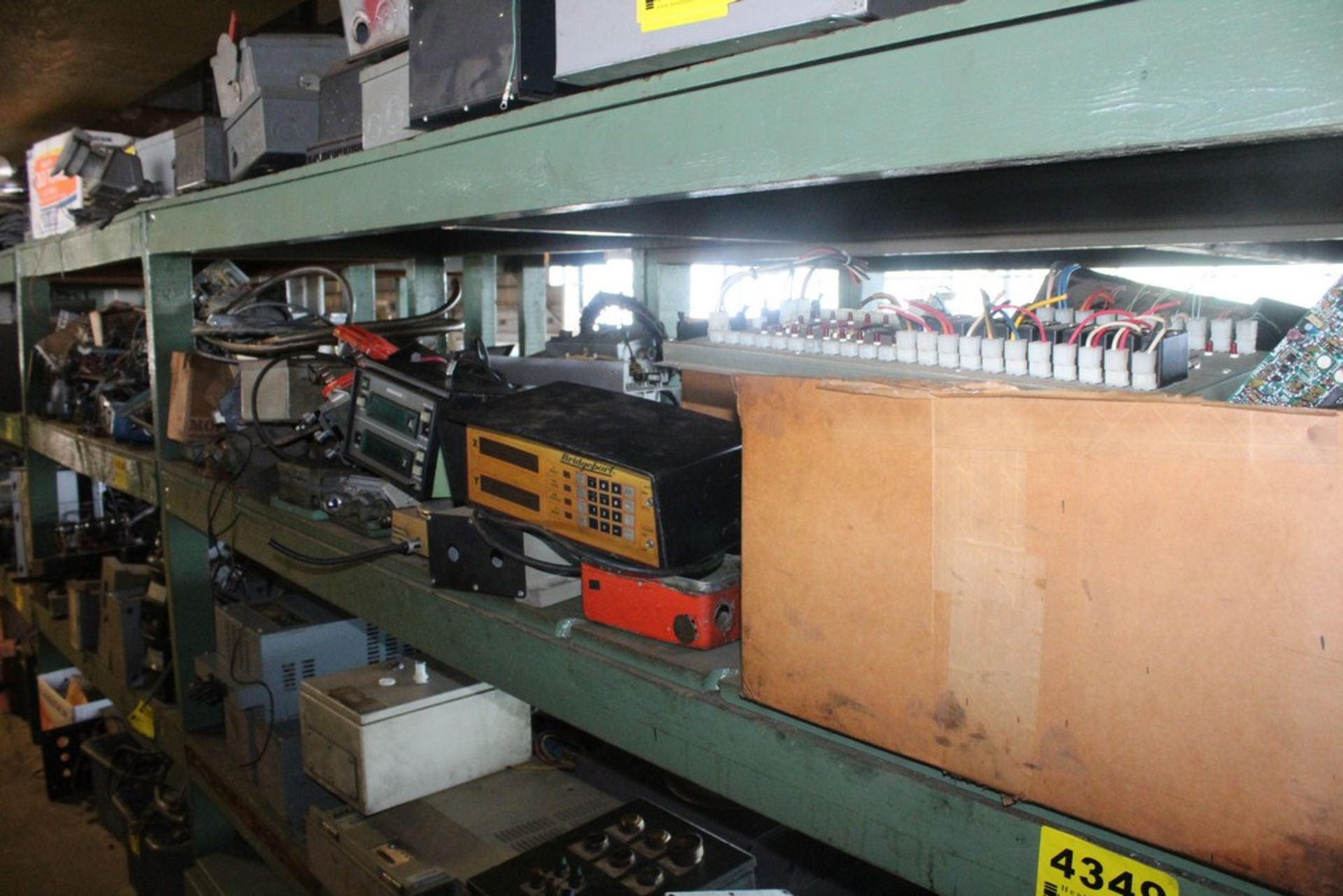 ASSORTED ELECTRICAL READOUTS ON SHELF