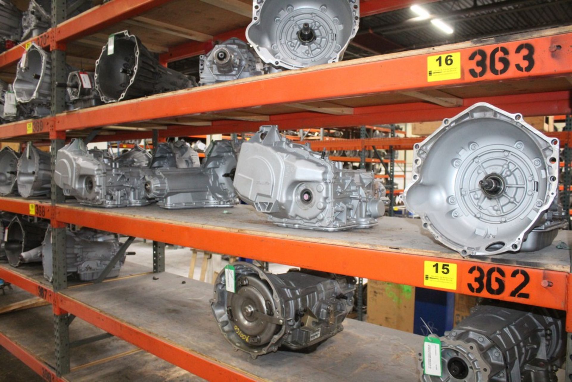 TRANSMISSIONS: REPORTEDLY REBUILT MODELS 2LHD, 8667736, 5LBB, 5TPW, 2DCB, LOCATION: SHELF # 363