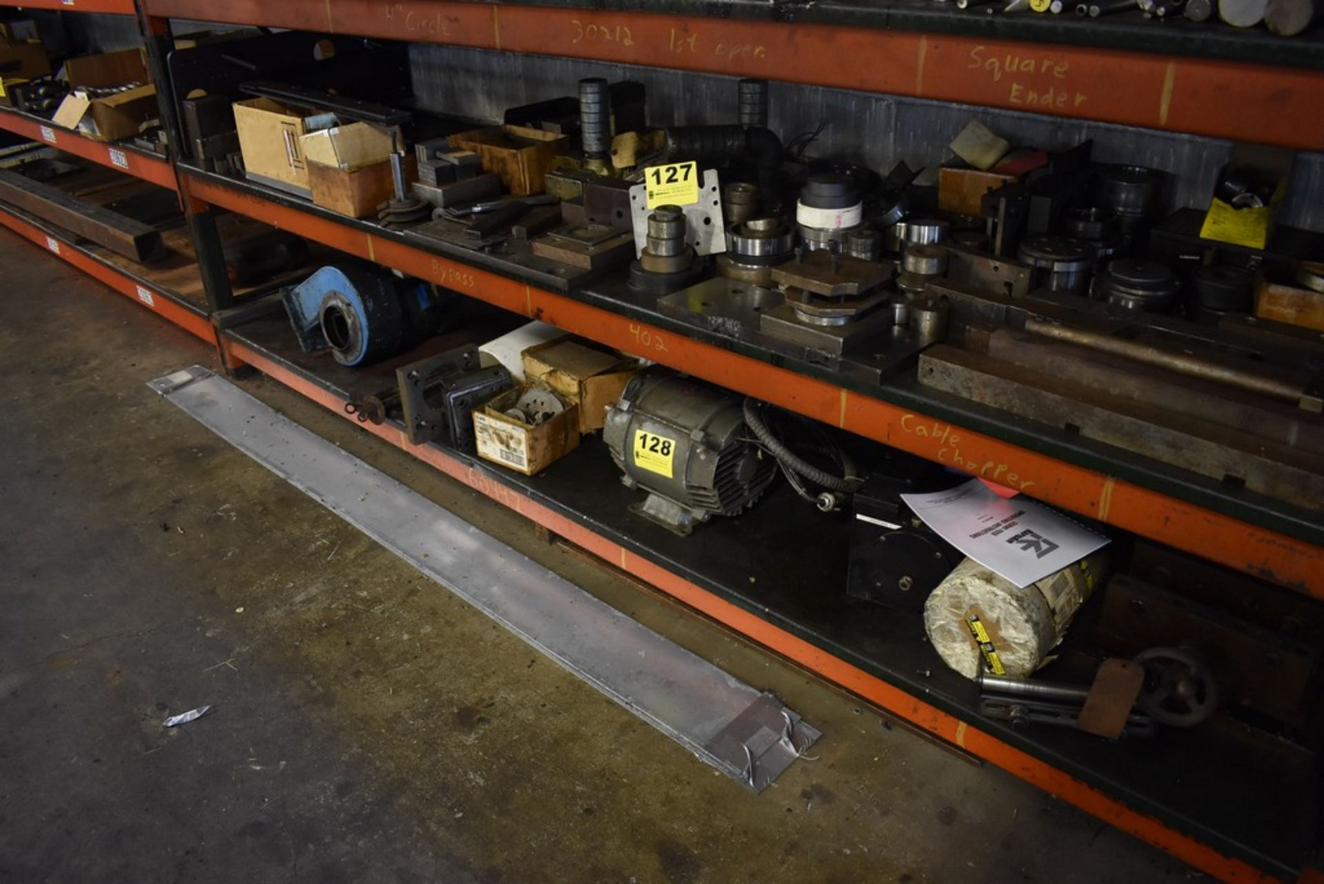 ASSORTED CONTENTS ON (1) SHELF OF PALLET RACKING