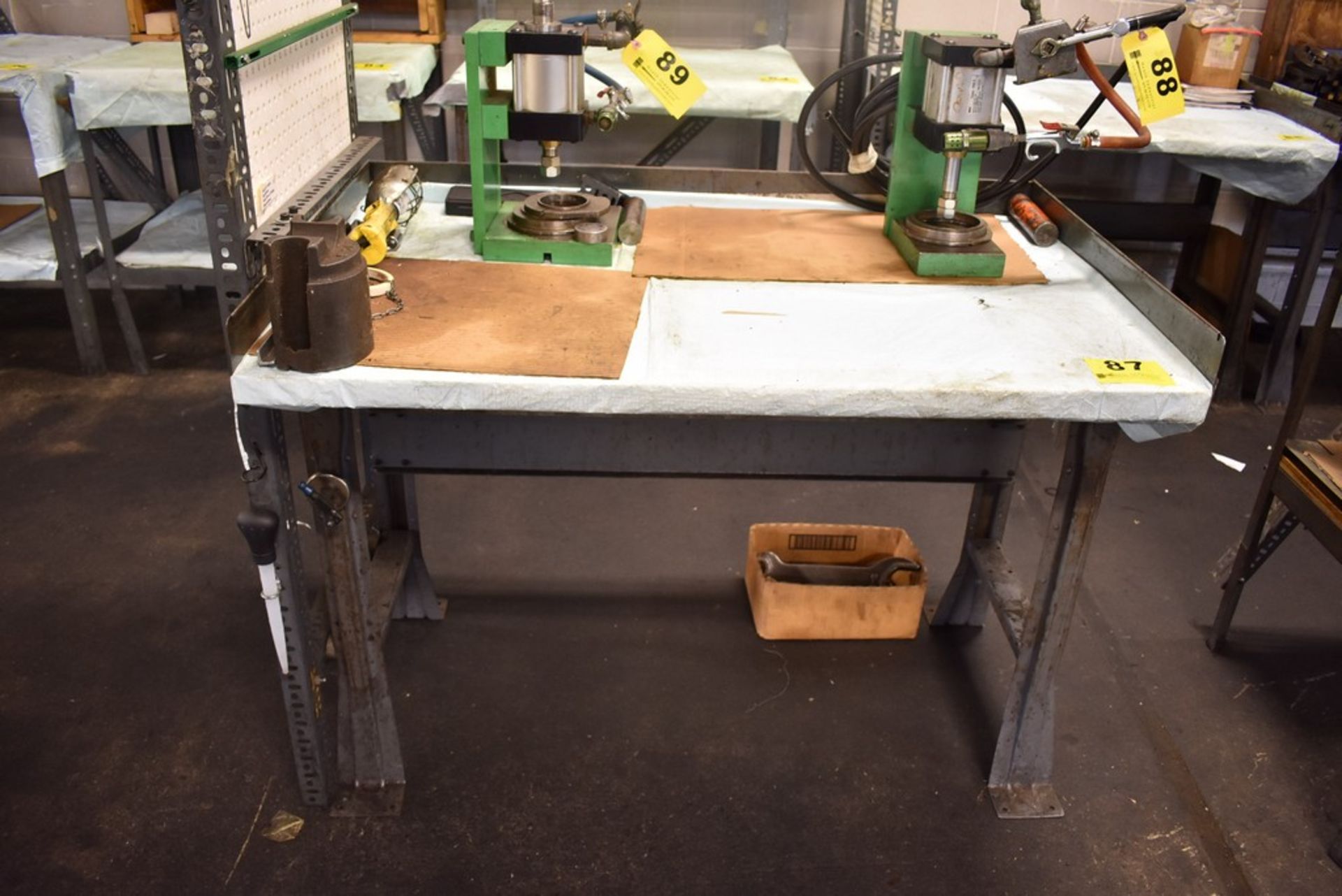 48" X 30" X 34" STEL FRAME WORK BENCH