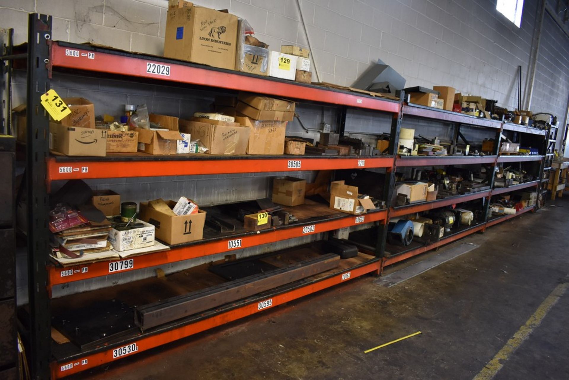 (3) SECTIONS 120" X 30" X 72" ADJUSTABLE PALLET RACKING