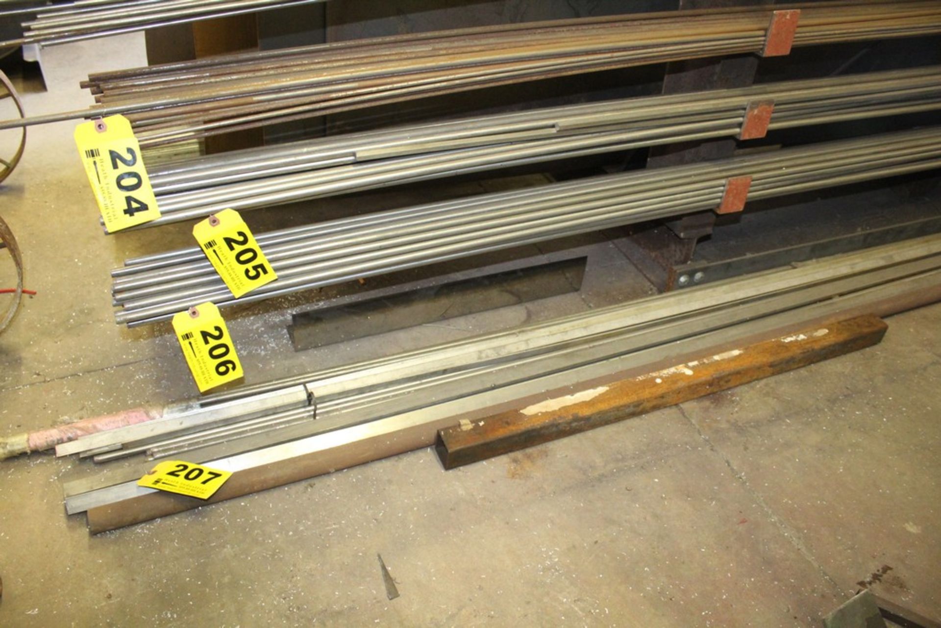LARGE QTY MISC. STAINLESS STEEL AND STEEL STOCK