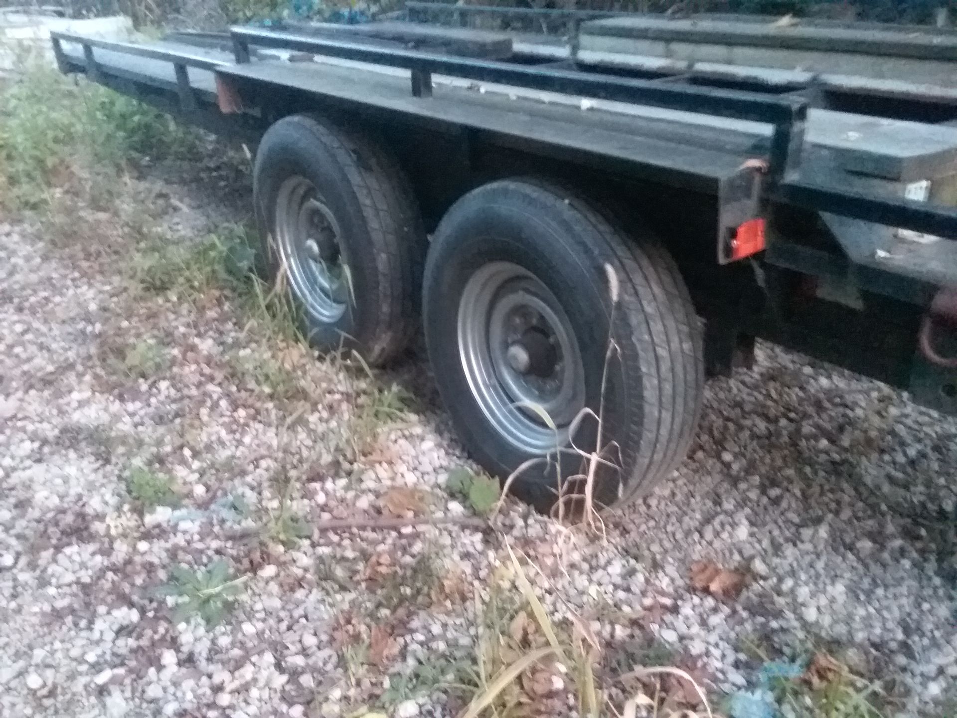 CAR HAULER TRAILER, TWO AXLE, 30' X 84" - Image 3 of 4