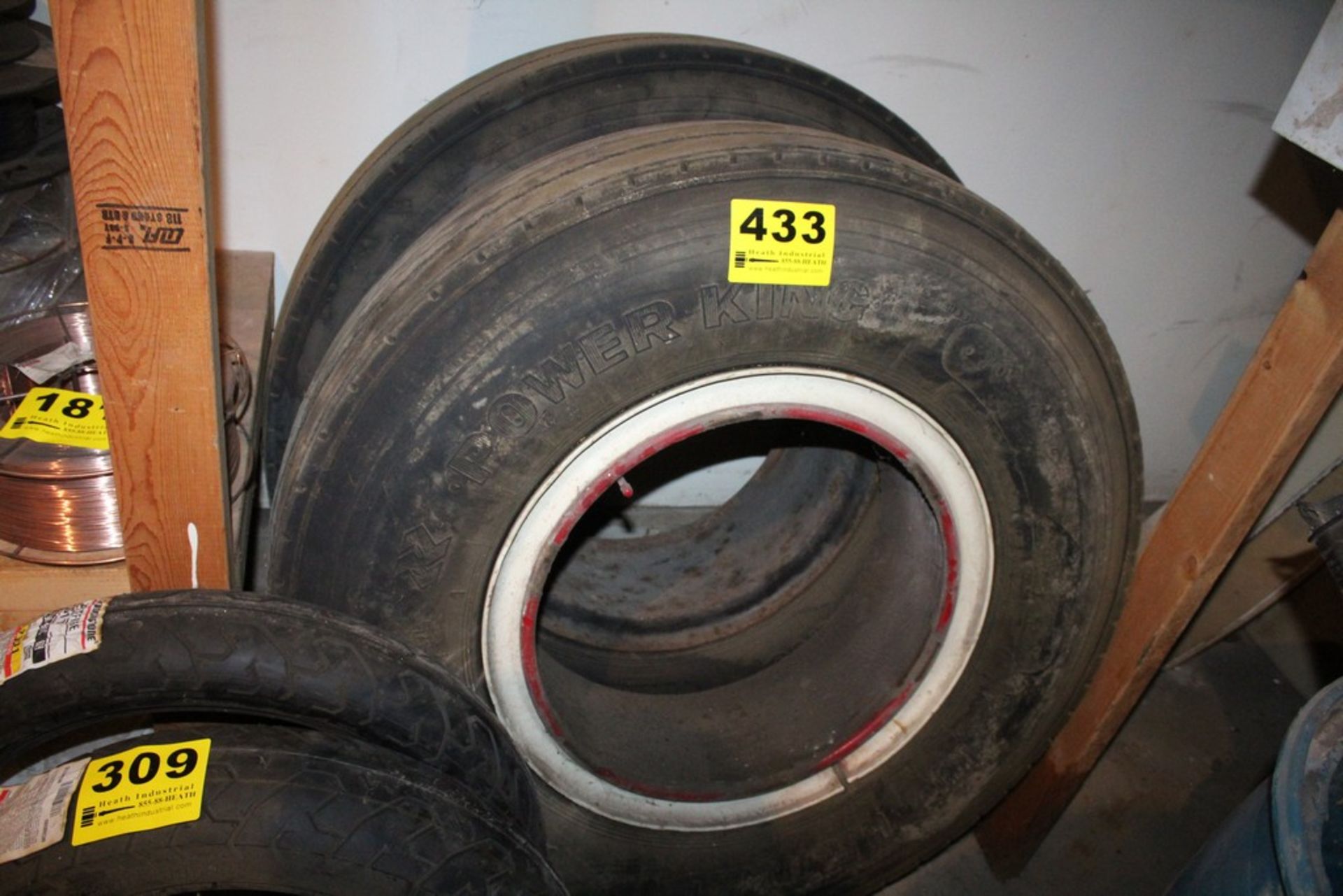 (2) POWERKING 10.00-20 TIRES AND RIMS