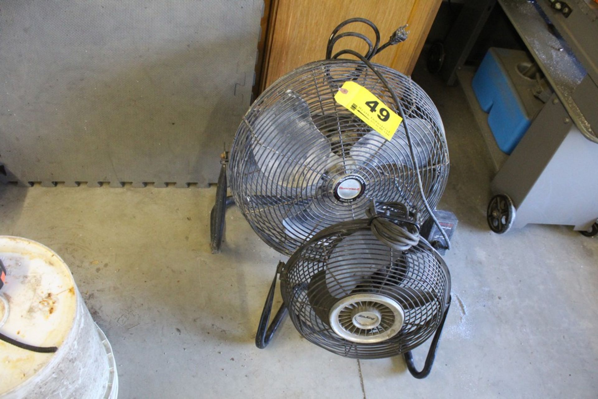 (2) ELECTRIC FAN 18" HONEYWELL AND 12" AIR KING