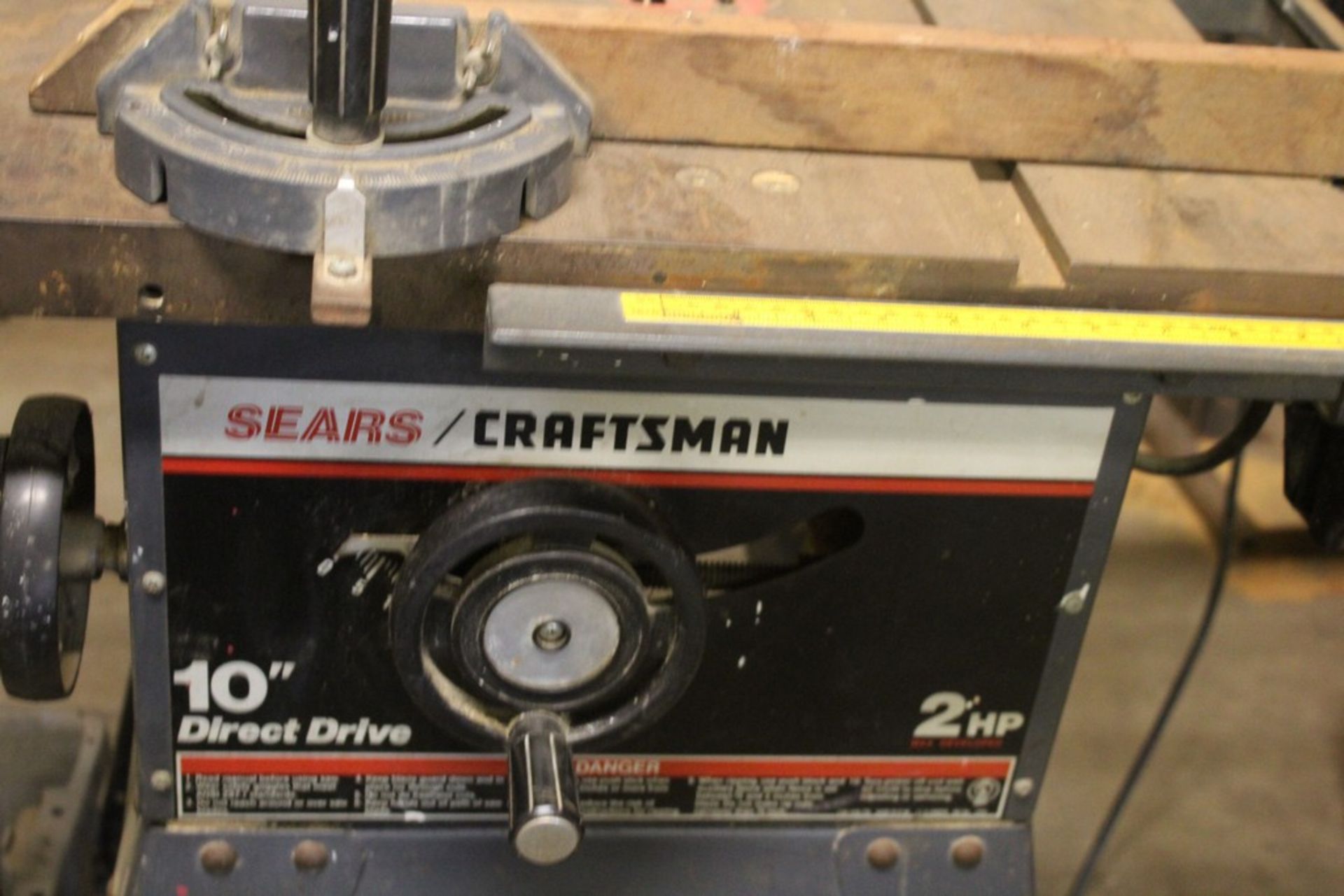 SEARS CRAFTSMAN 10" DIRECT DRIVE 2 HP TABLE SAW - Image 2 of 2