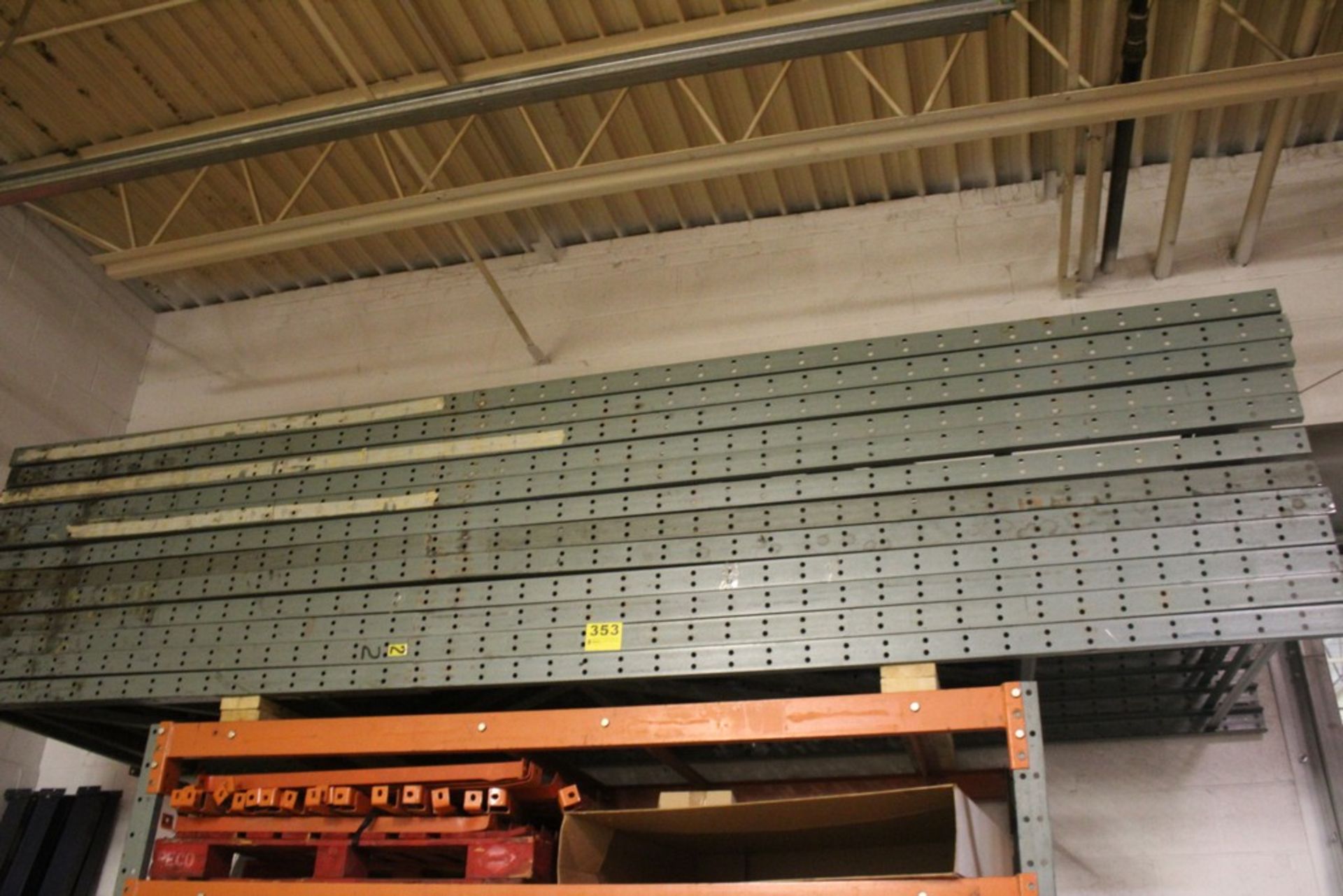 (11) SECTIONS PALLET RACK (KNOCKED DOWN) CONSISTING OF (12) 44" W X 13' H UPRIGHTS, APPROX. (80)