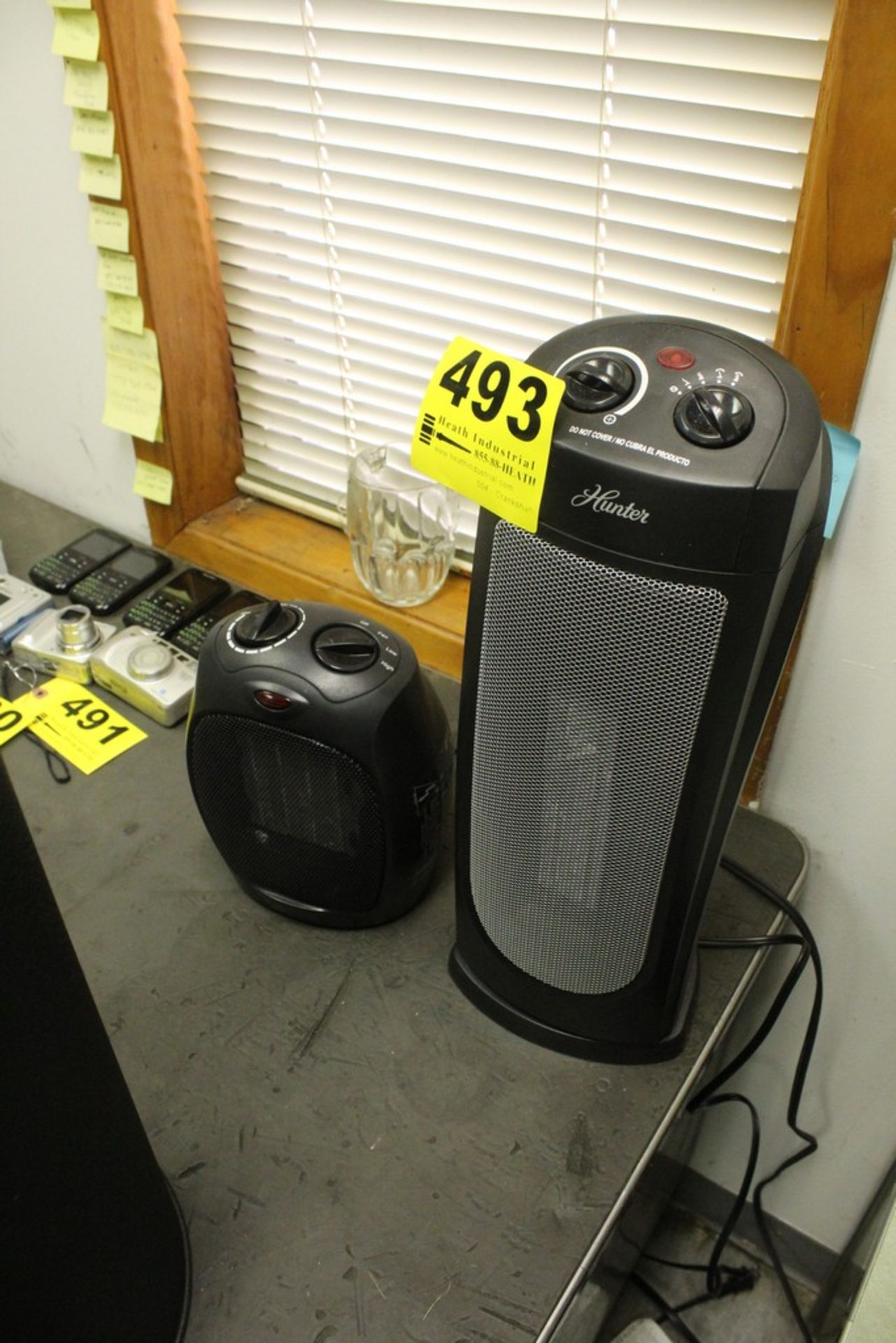 (2) ASSORTED ELECTRIC HEATERS