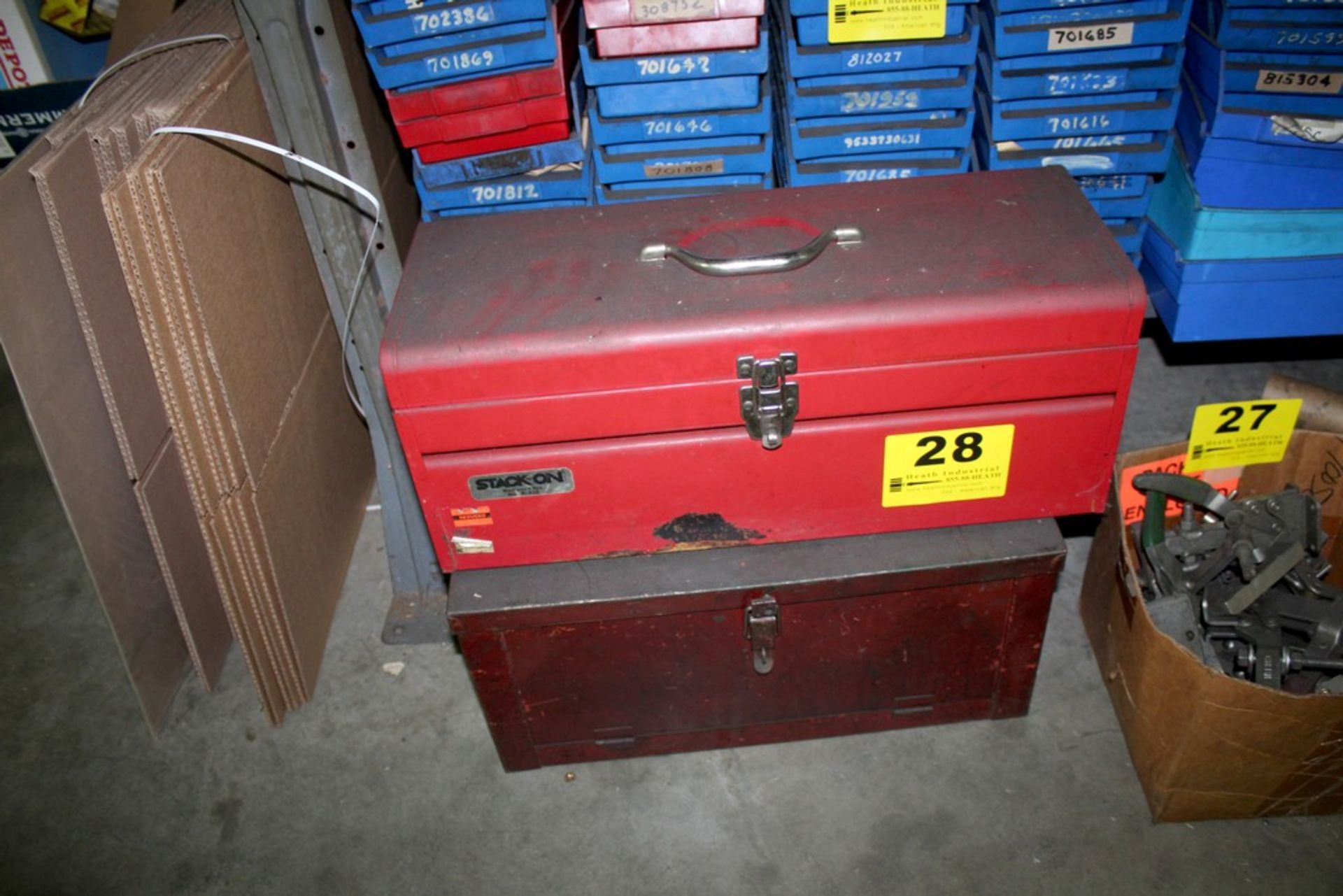 (2) ASSORTED STEEL TOOL BOXES
