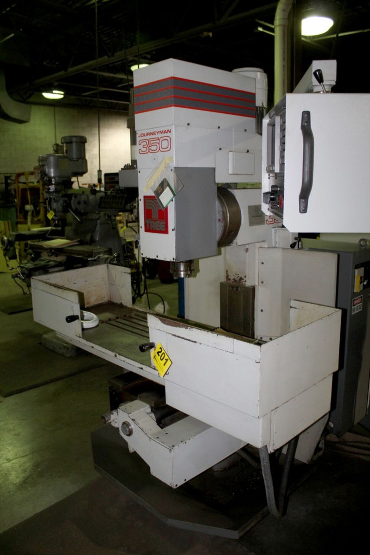 TREE MODEL JOURNEYMAN 350 CNC VERTICAL MILL, S/N 9-35-94-1005, 10”X38” TABLE, DYNAPATH DELTA - Image 2 of 8