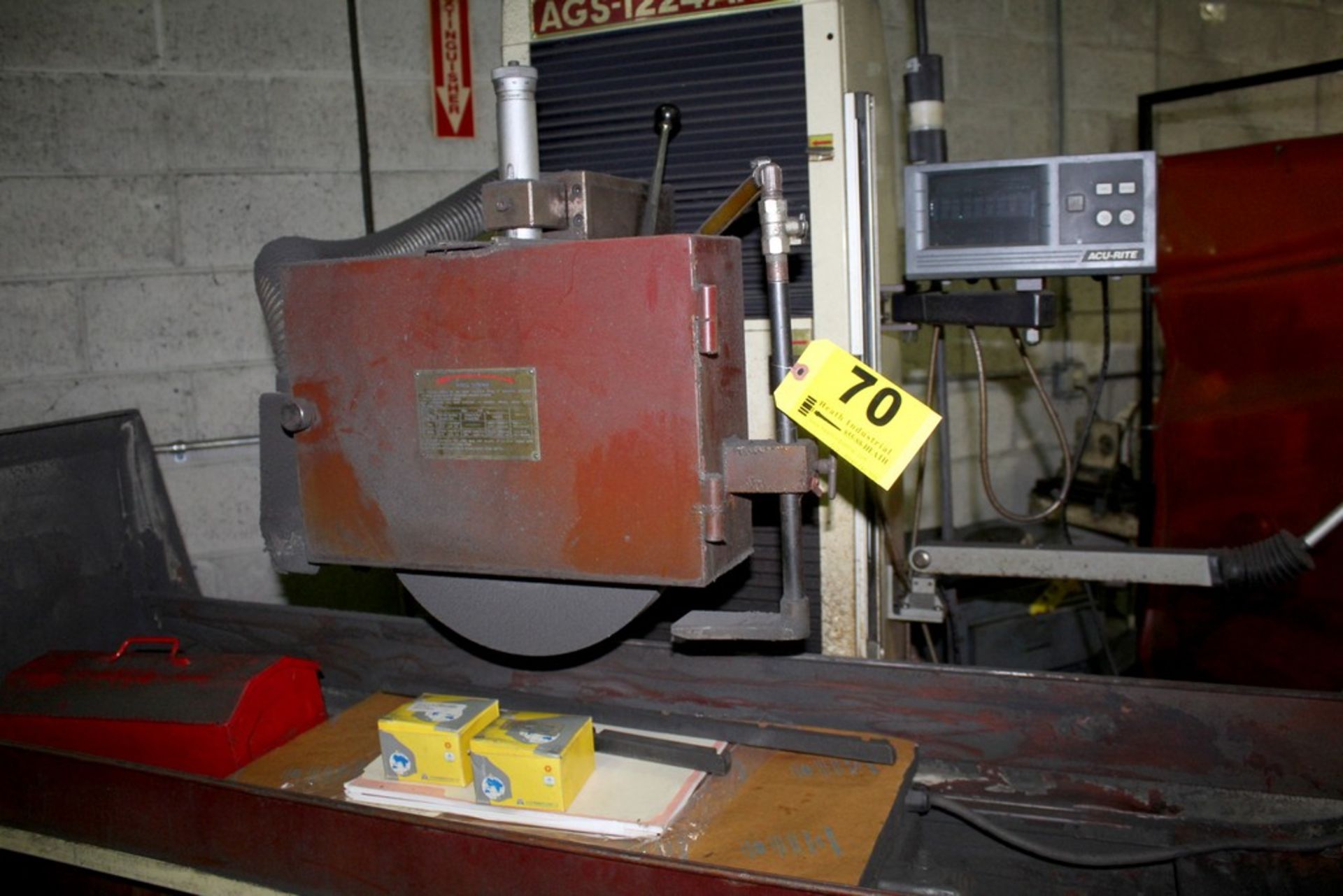 ACER 12”X24” MODEL AGS-1224AHD HYDRAULIC SURFACE GRINDER, S/N 97060501, WITH ELECTROMAGNETIC - Image 2 of 7