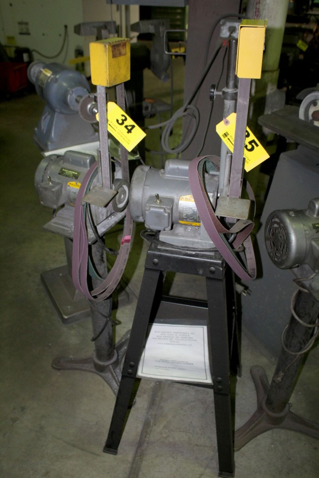 KALAMAZOO 1" RIBBON SANDER WITH STEEL STAND