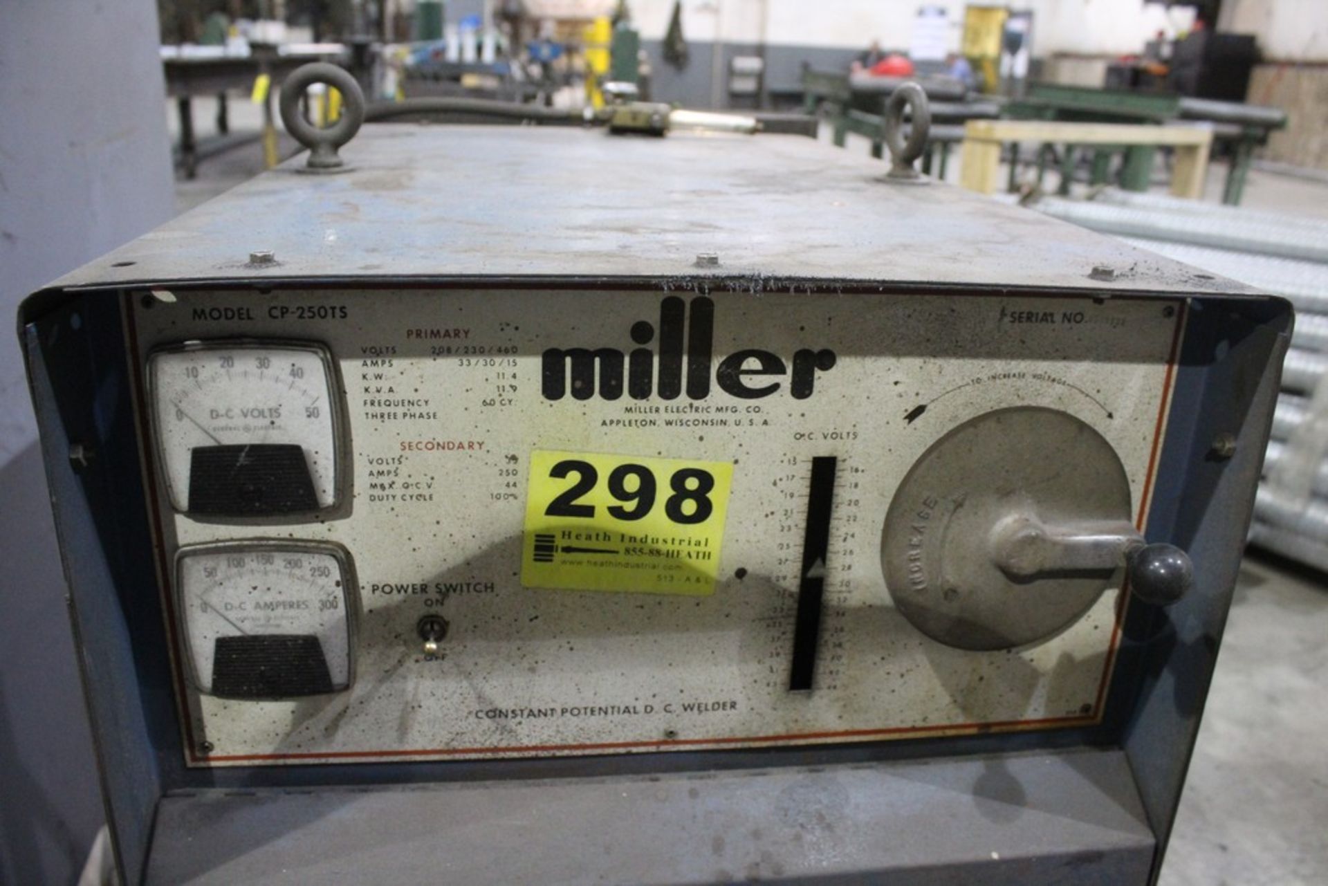 MILLER MODEL CP-250TS WELDER WITH MILLERMATIC S-52E WIRE FEED - Image 2 of 6