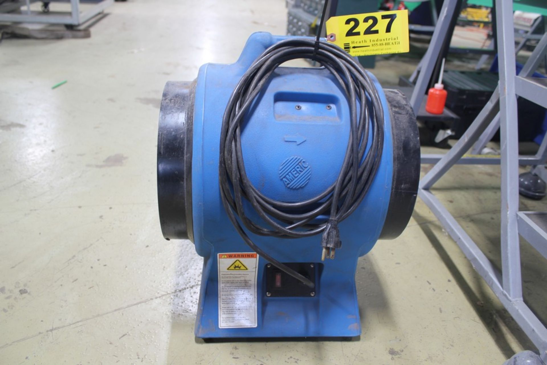 SCHAEFER MODEL VAF3000A 12" BLUE VENTILATOR FAN