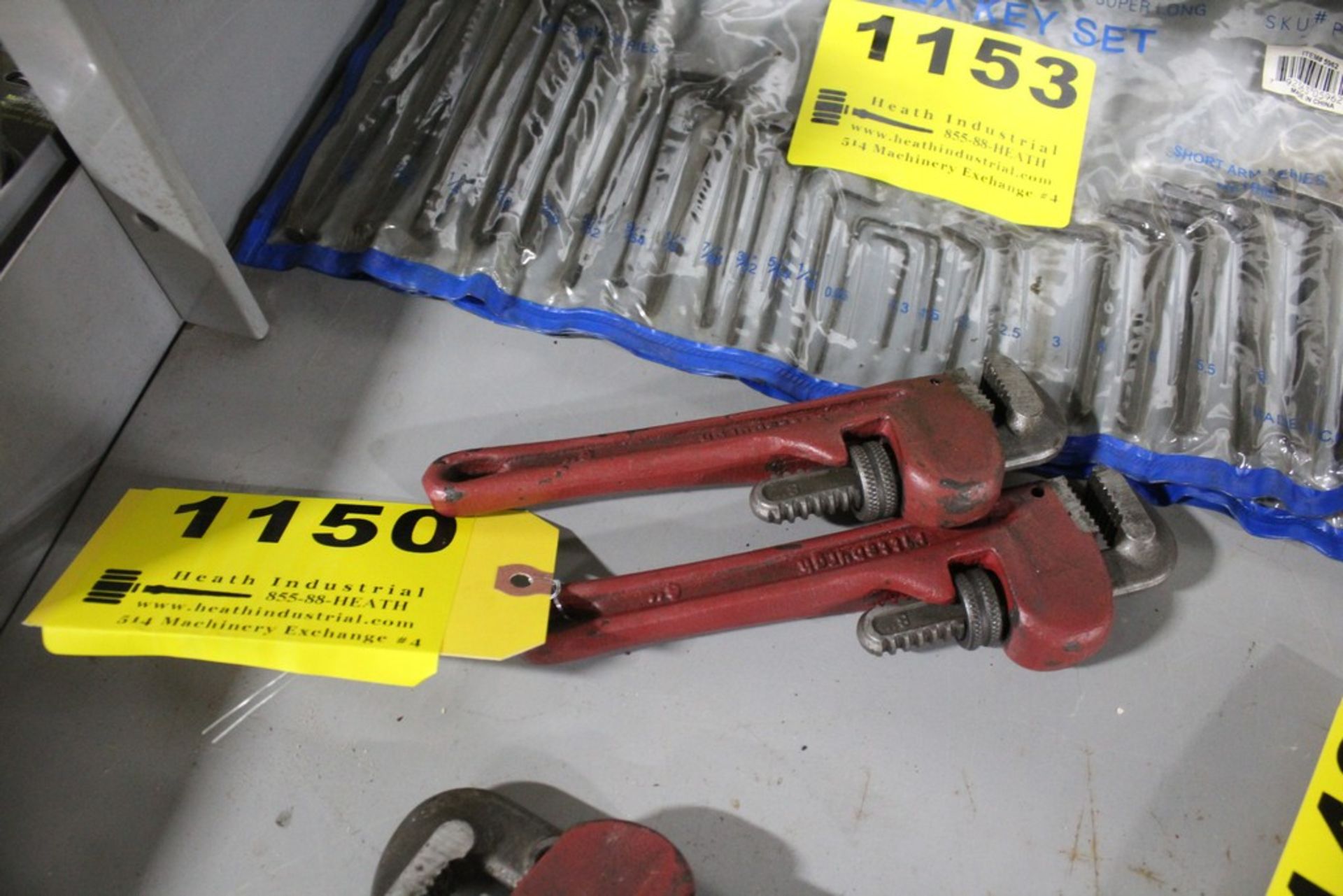 (2) PITTSBURGH 8" PIPE WRENCHES