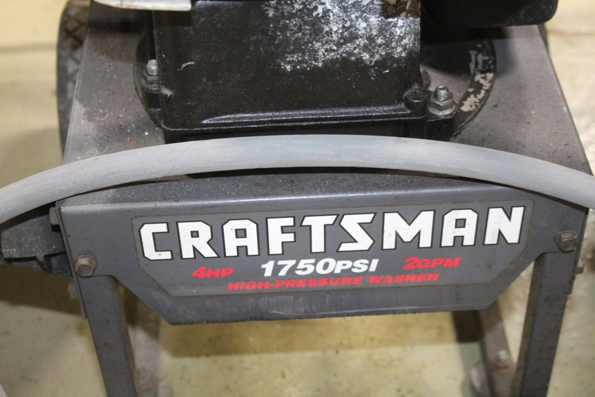 CRAFTSMAN HIGH PRESSURE WASHER, 1,750PSI, 4HP, 2GFM - Image 2 of 3