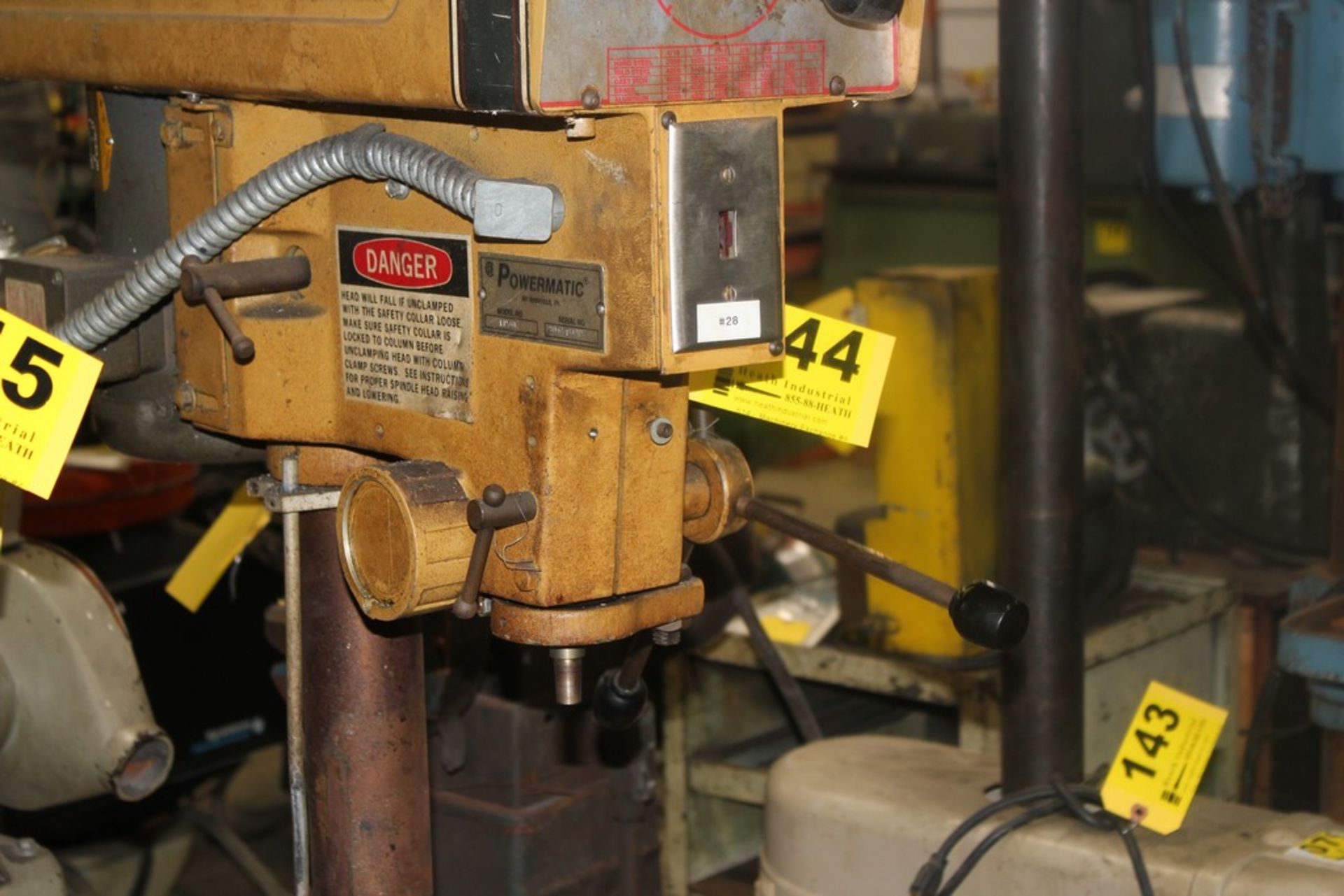 POWERMATIC MODEL 1150A 15" VARIABLE SPEED FLOOR STANDING DRILL PRESS, 475-4800 RPM - Image 3 of 4