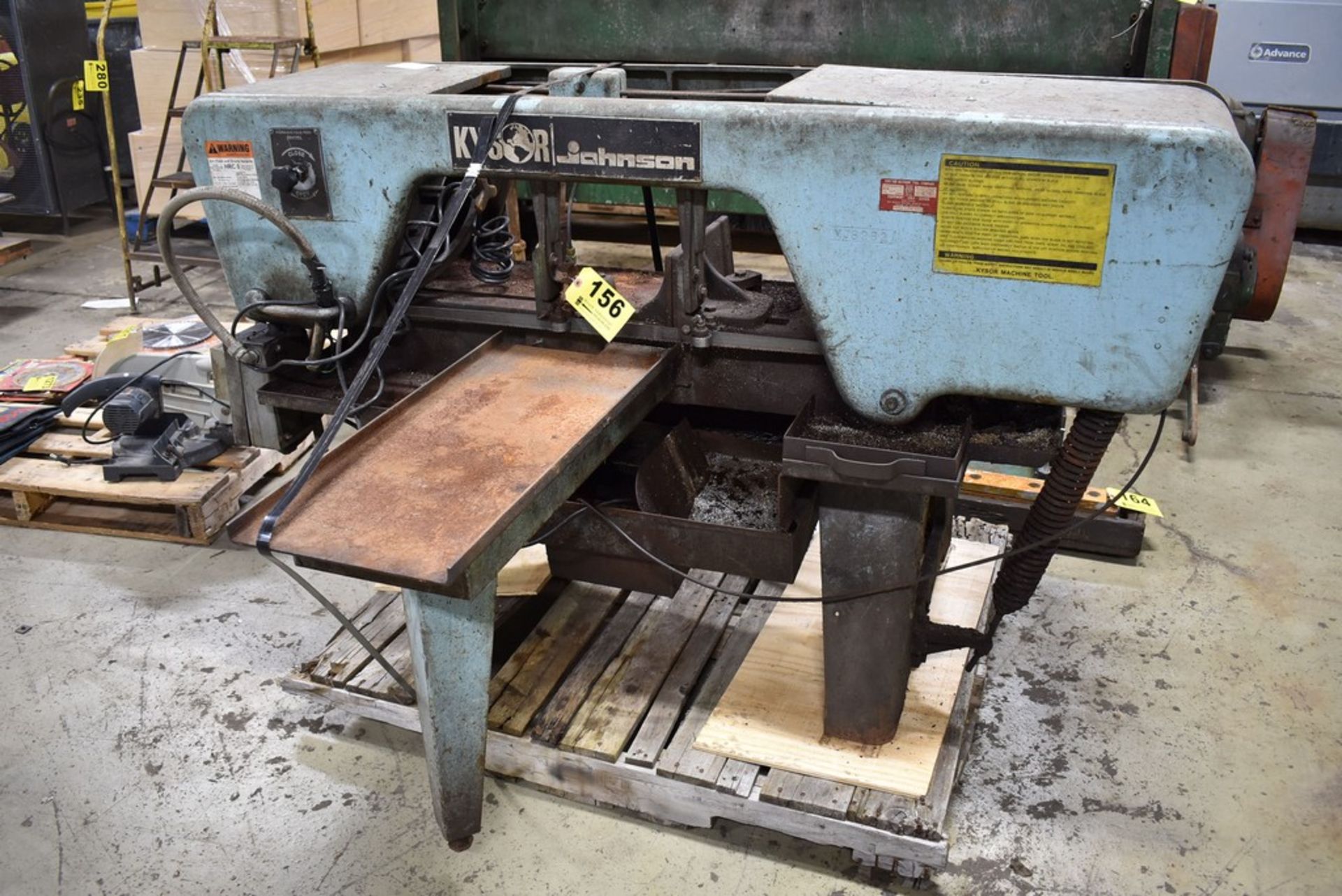 KYSOR / JOHNSON MODEL KJ10 10" X 18" HORIZONTAL METAL CUTTING BAND SAW