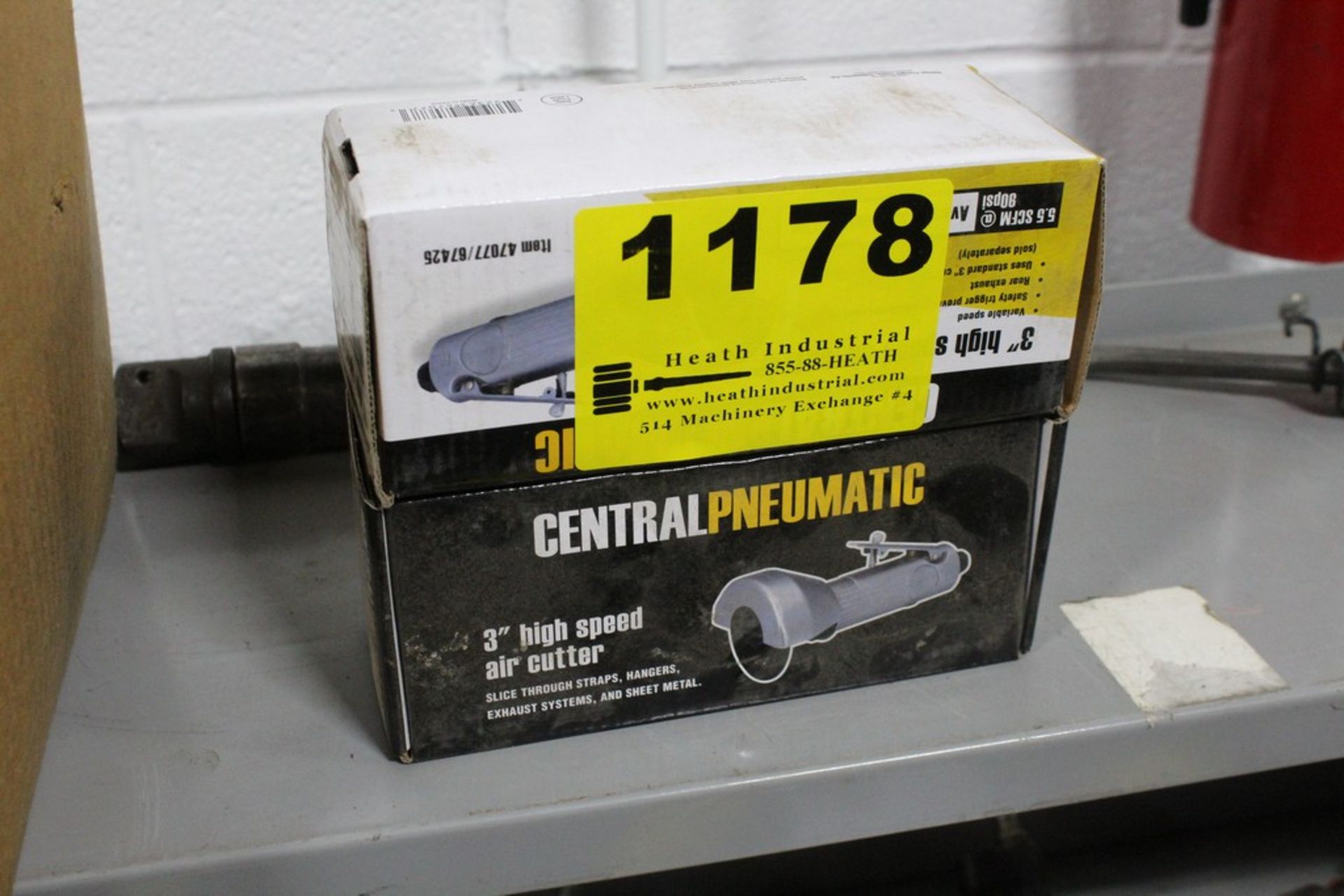 (2) CENTRAL PNEUMATIC ITEM NO. 47077 3" HIGH SPEED AIR CUTTERS