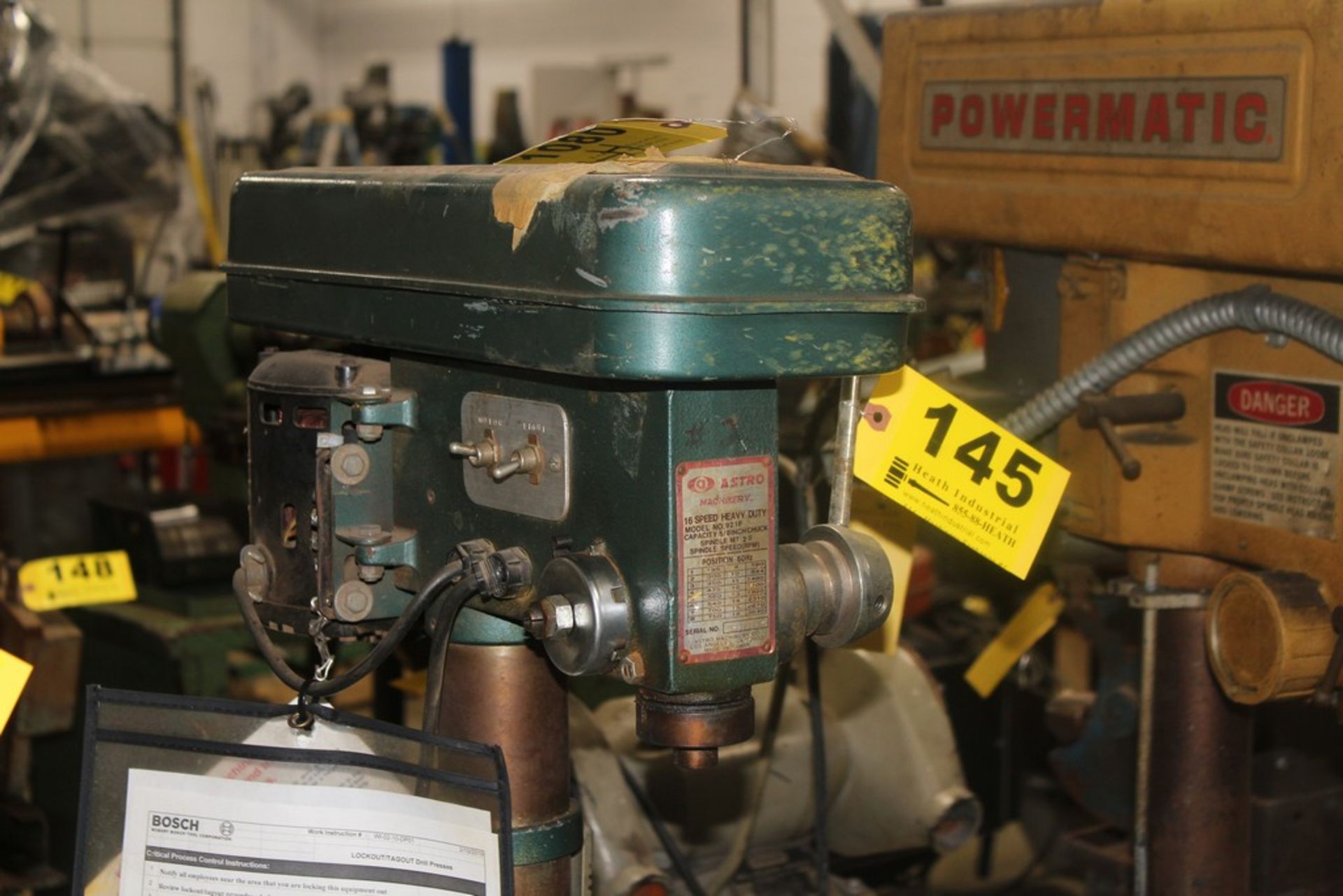 ASTRO MODEL 9121F 16 SPEED FLOOR STANDING DRILL PRESS - Image 2 of 3