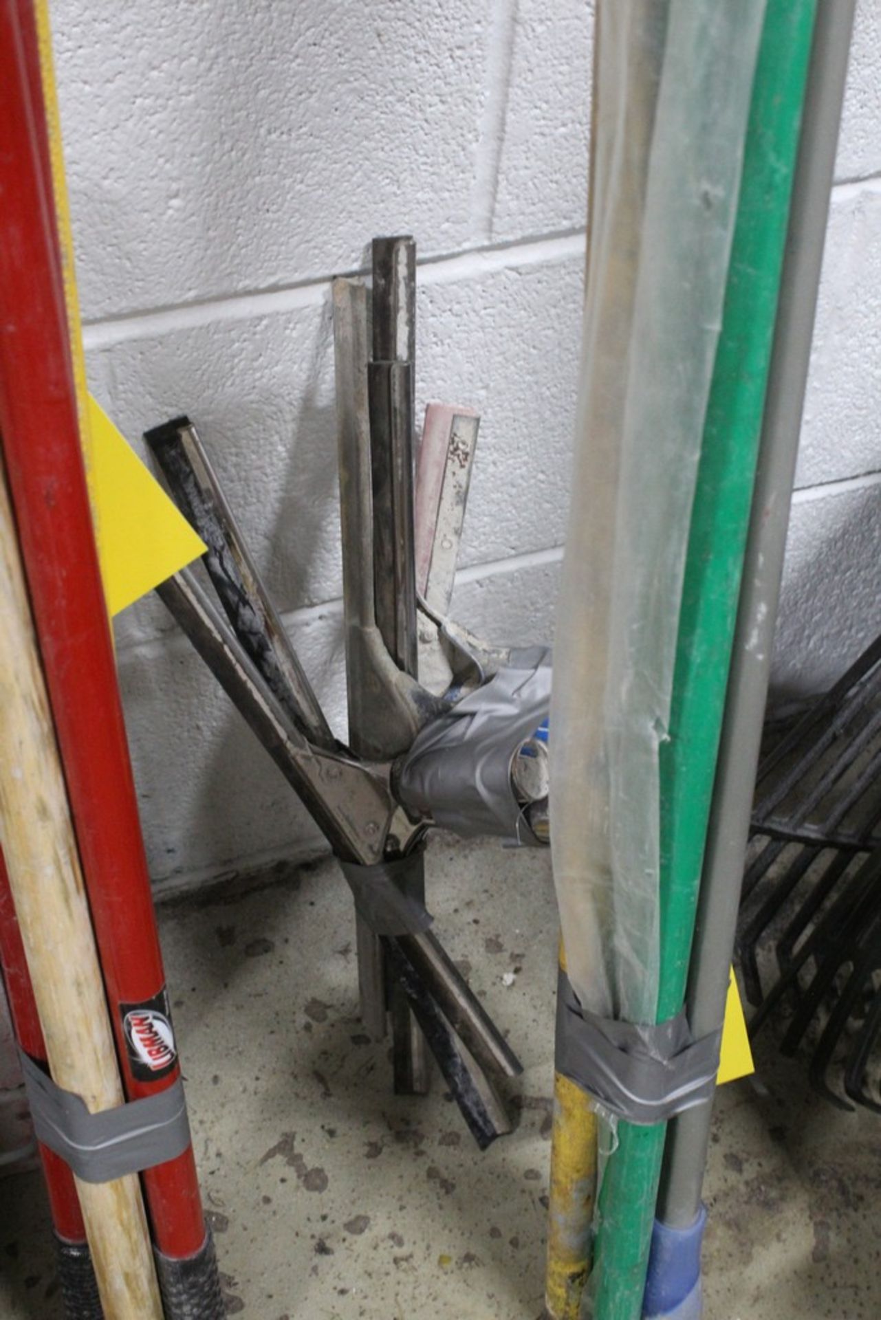 ASSORTED EXTENSION POLES AND SQUEEGEES - Image 2 of 2