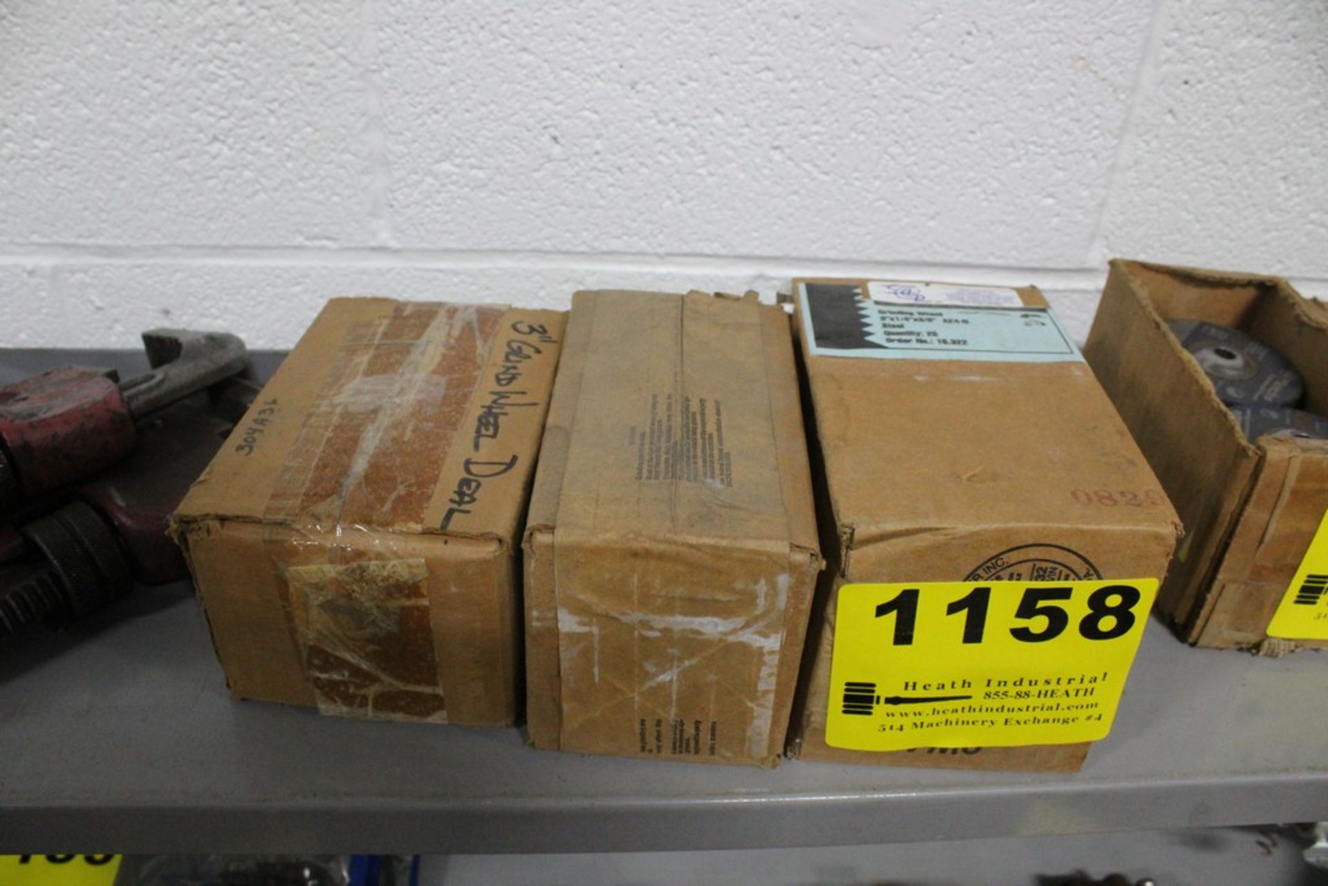 (3) BOXES OF GRINDING WHEELS