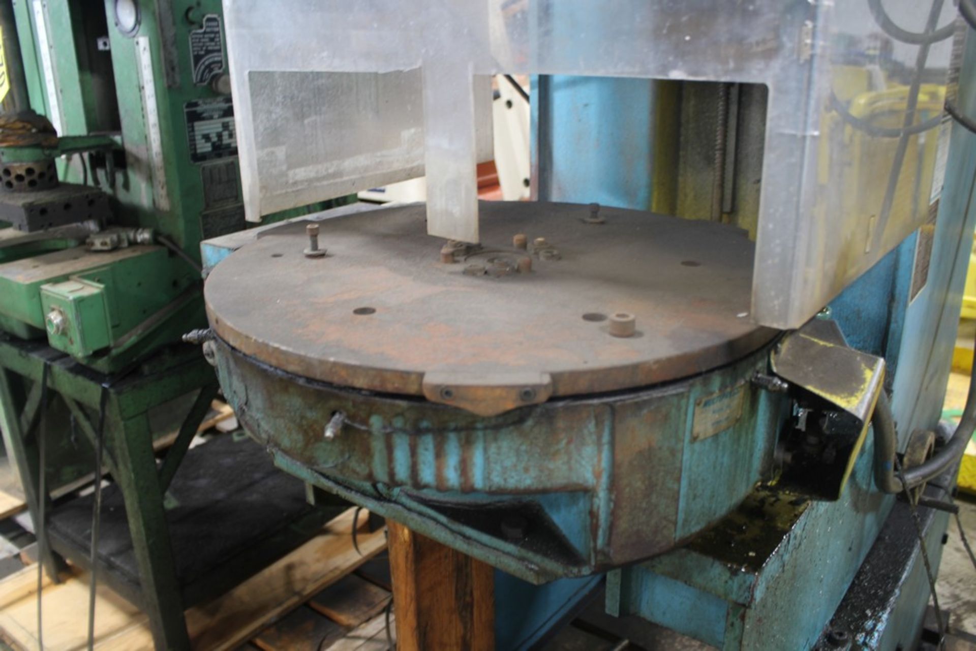 MULTIPRESS MODEL WT-100M 10 TON HYDRAULIC PRESS, WITH MODEL IT-103 INDEX TABLE, S/N 30208 - Image 6 of 8