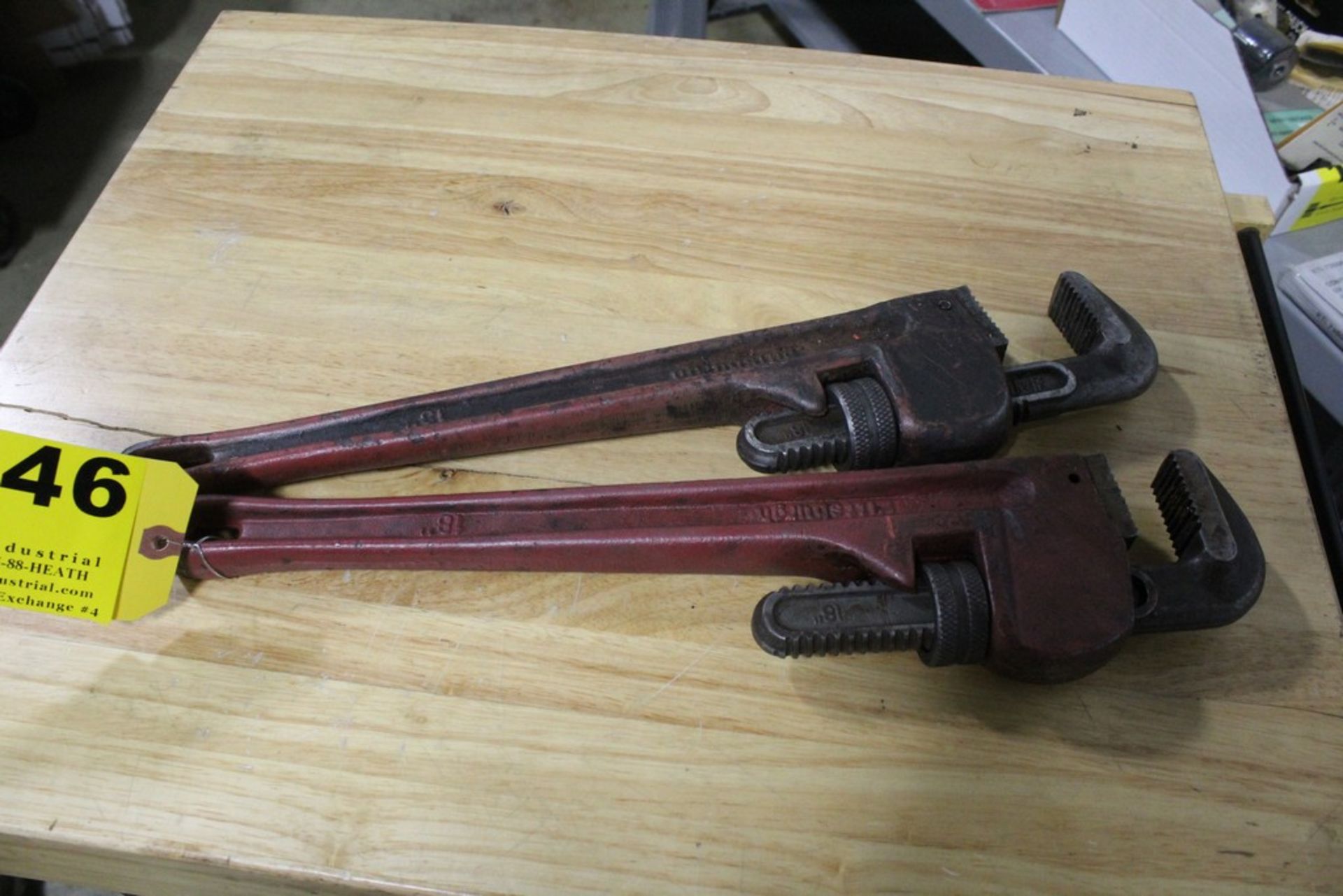(2) PITTSBURGH 18" PIPE WRENCHES